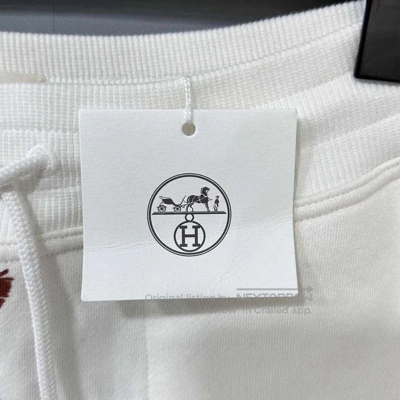Hermes Hermes Street Print White Shorts. Size US 34 / EU 50 - 6 Thumbnail