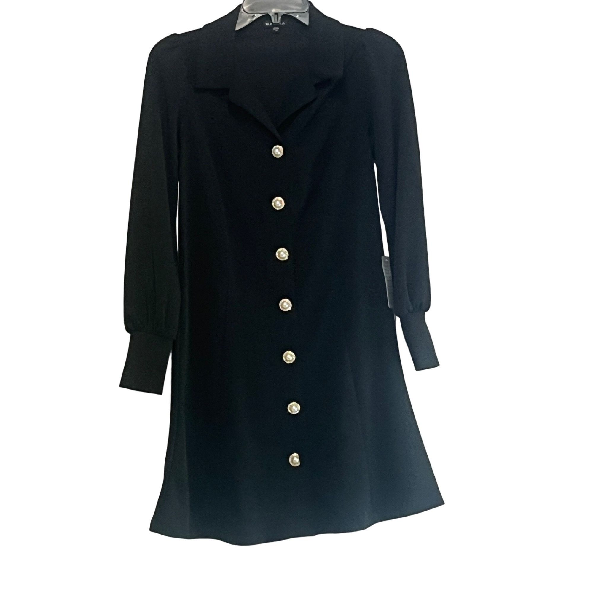 Other Marina Women’s Long Sleeve Fitted Mini Blazer Dress, Black, Size XS / US 0-2 / IT 36-38 - 10 Thumbnail