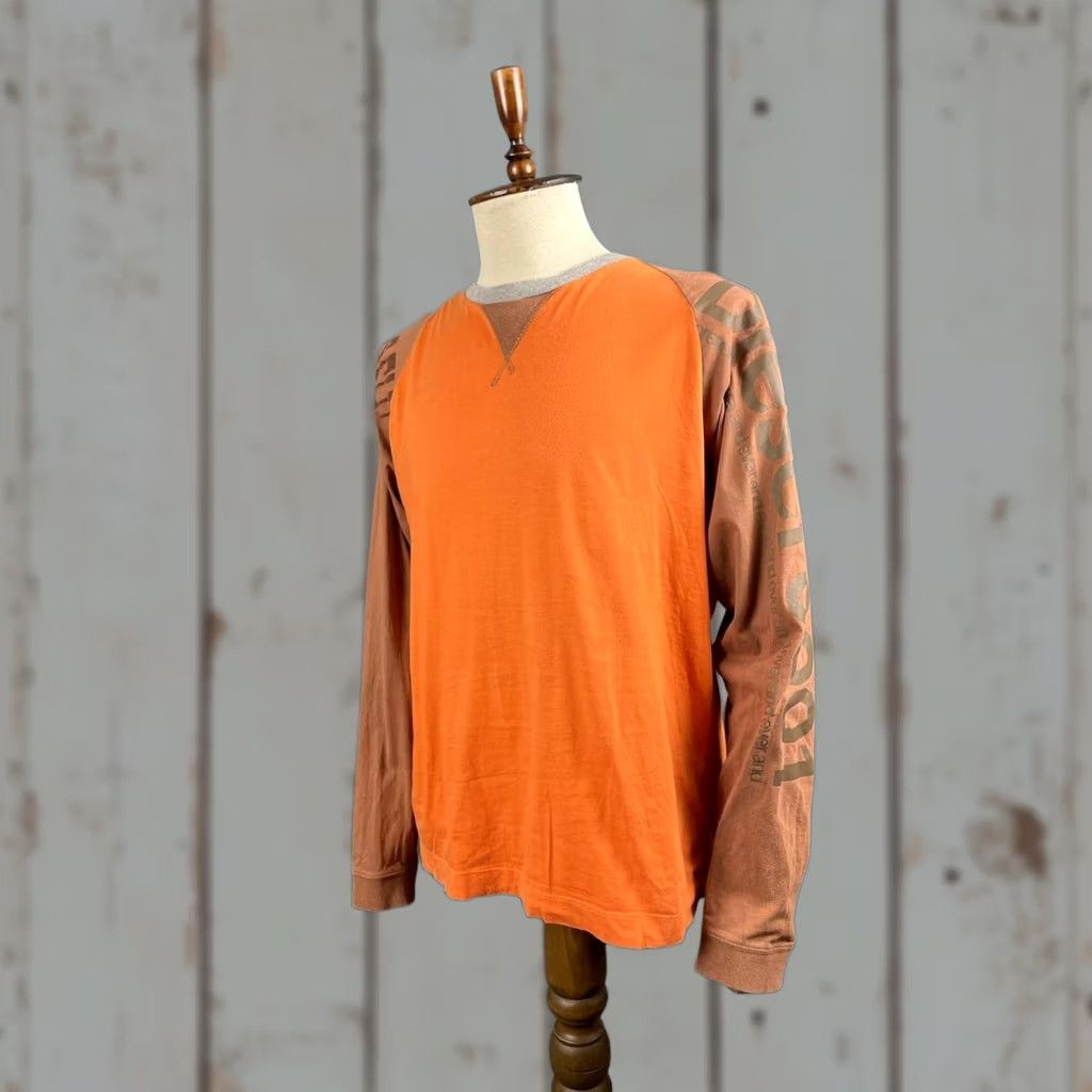 Diesel Diesel T-Shirt Size 2XL Orange Mens Russet Cotton Long Sleeve Pieced Pullover Size US XXL / EU 58 / 5 - 1 Thumbnail