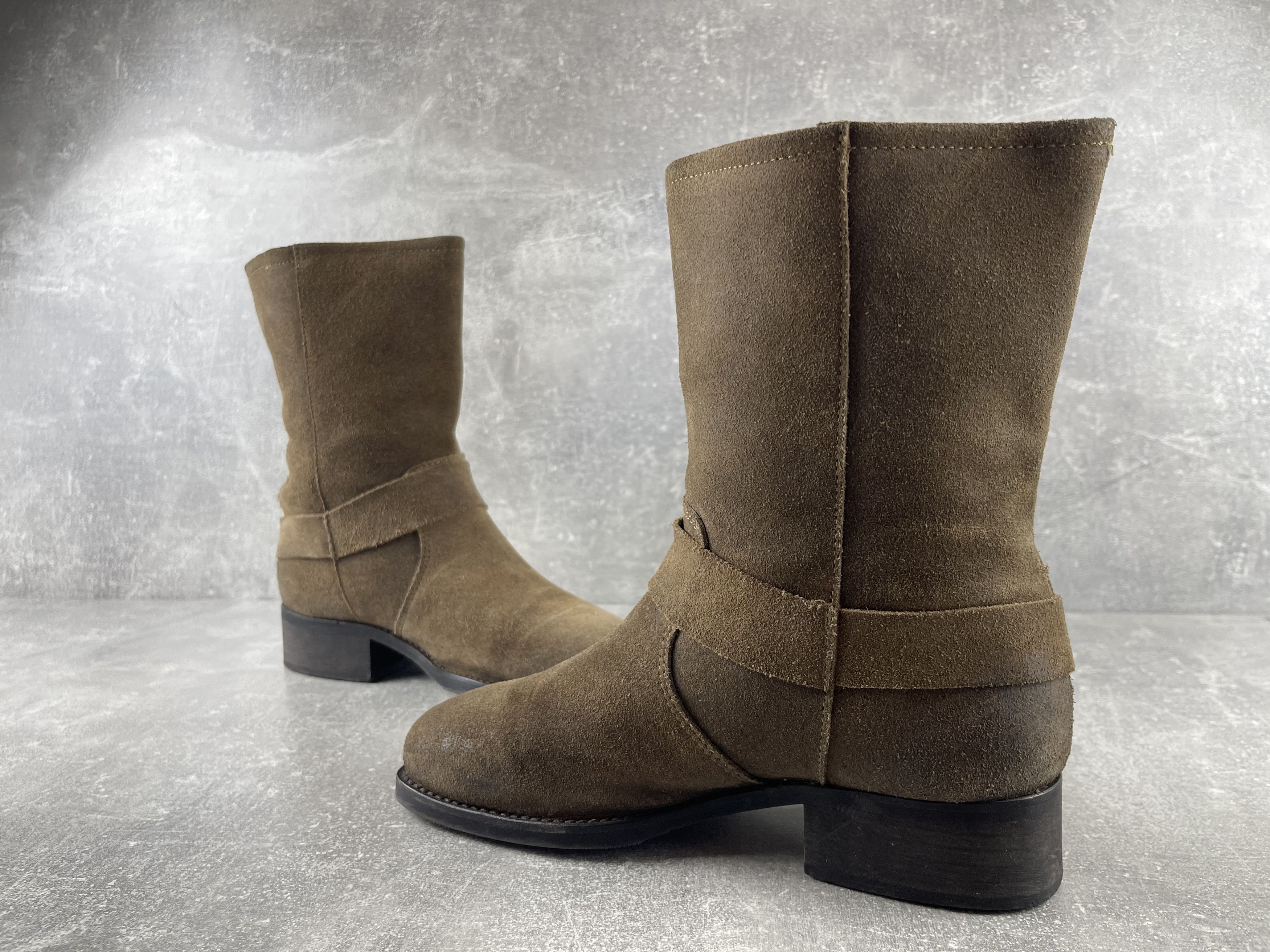 Ma+ Cowboy western avant garde suede biker harness boots Size US 8 / IT 38 - 5 Thumbnail