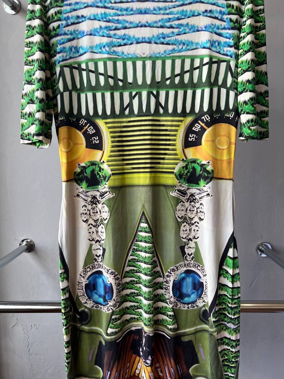 Grailed AUTUMN/WINTER 2013 MARY KATRANTZOU SILK DESIGN GRAPHIC DRESS Size L / US 10 / IT 46 - 5 Thumbnail