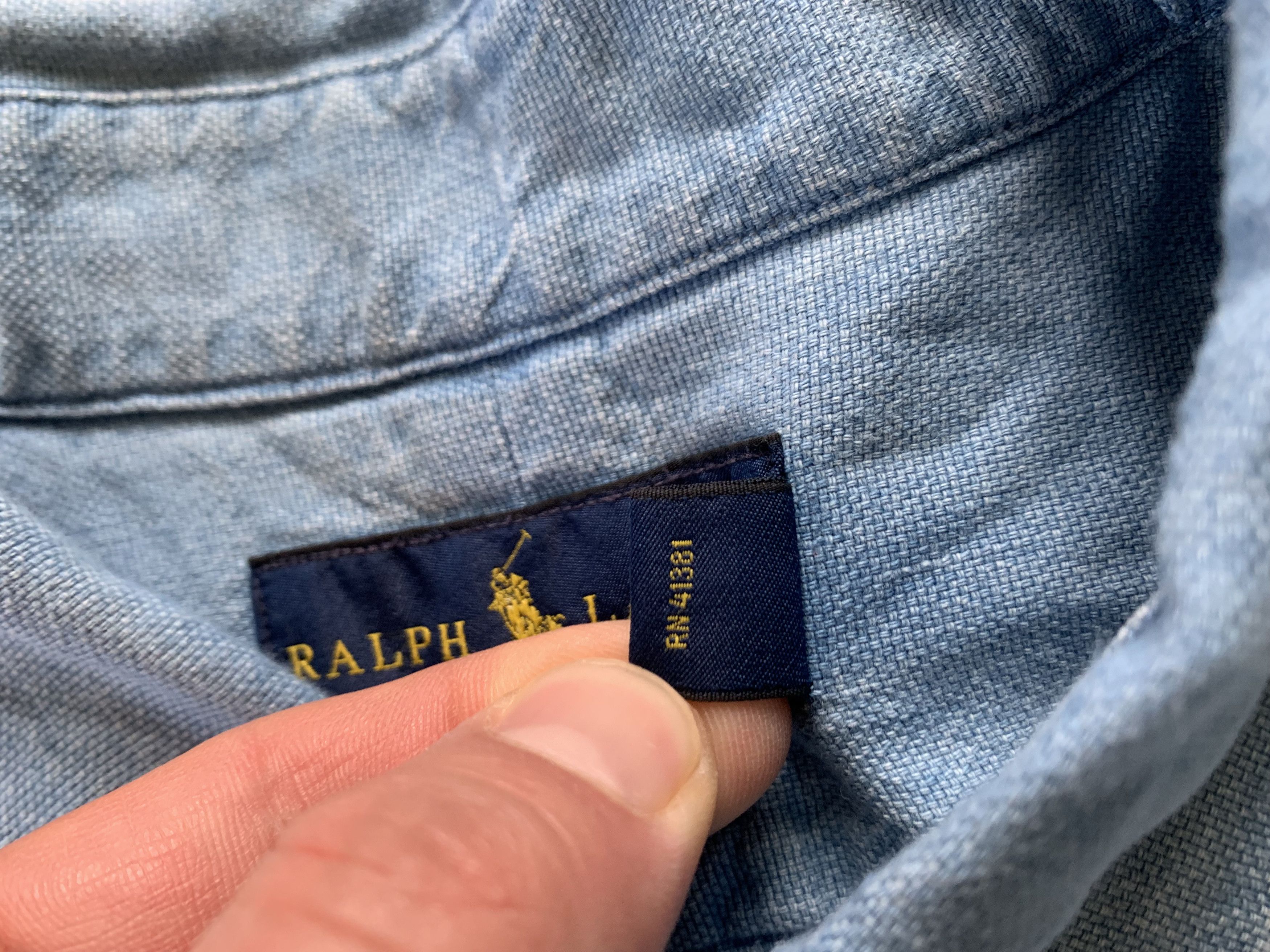 Polo Ralph Lauren Polo Ralph Lauren Slim Fit Blue Cotton Shirt Button Down Size US L / EU 52-54 / 3 - 7 Thumbnail