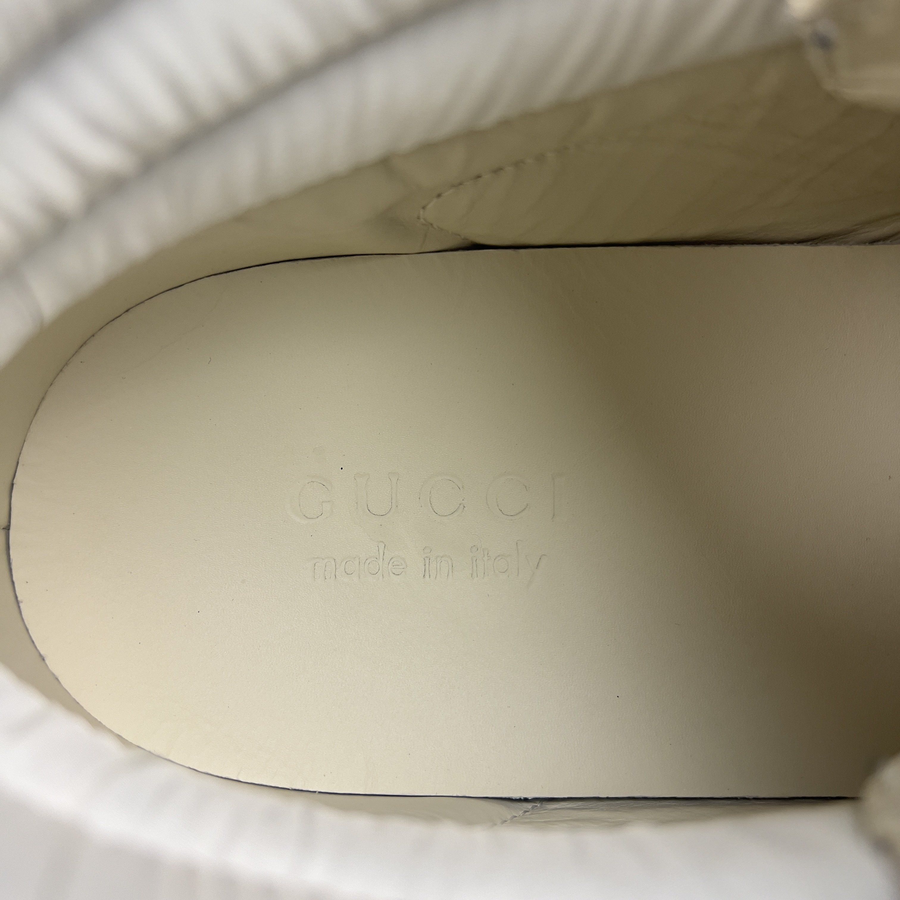 Gucci Ace Band Graphic Print Sneakers Calfskin White Size US 10.5 / EU 43-44 - 21 Thumbnail