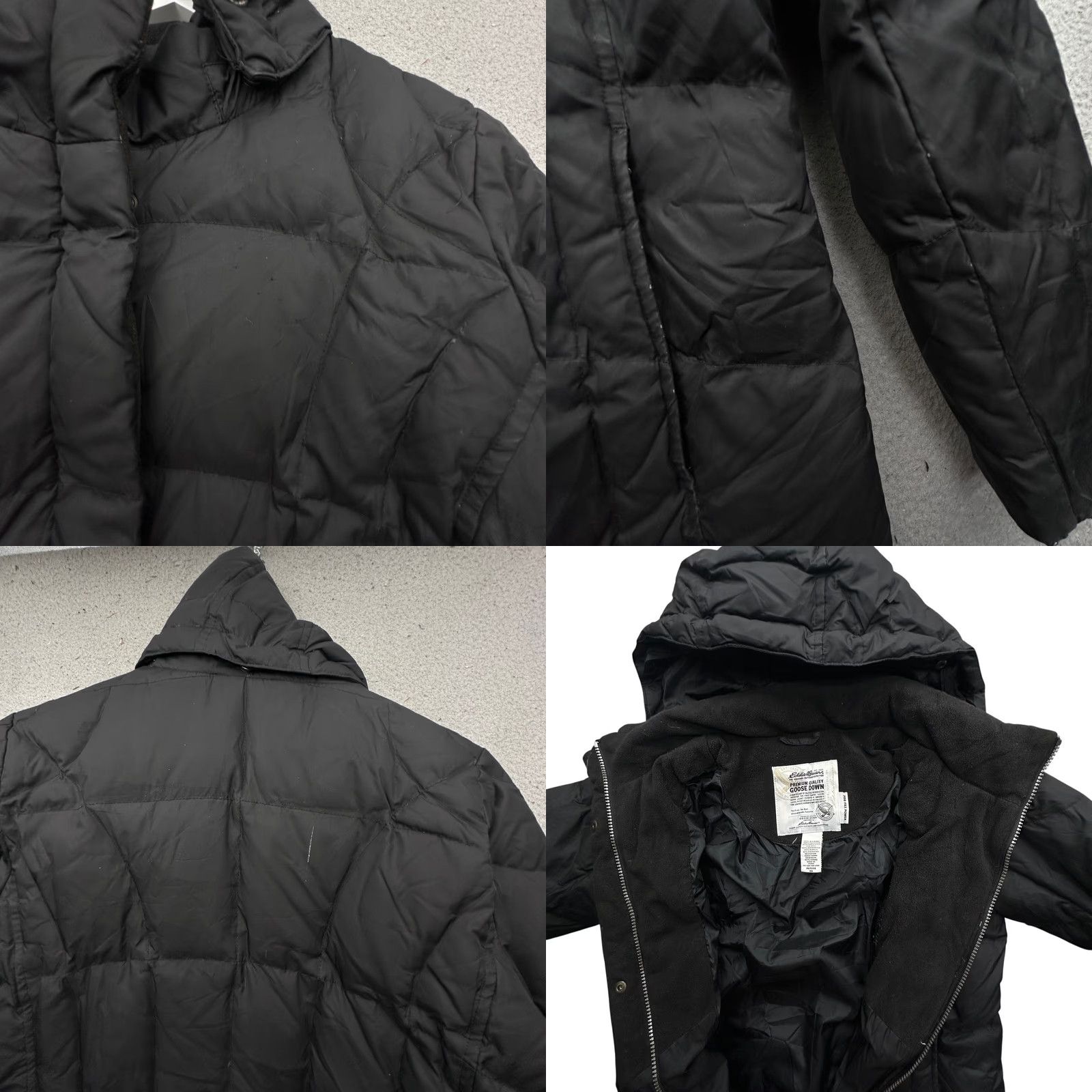 Eddie Bauer Eddie Bauer Goose Down 700 Fill Puffer Parka Coat Jacket Womens XS Petite Hooded Black Size XS / US 0-2 / IT 36-38 - 9 Thumbnail