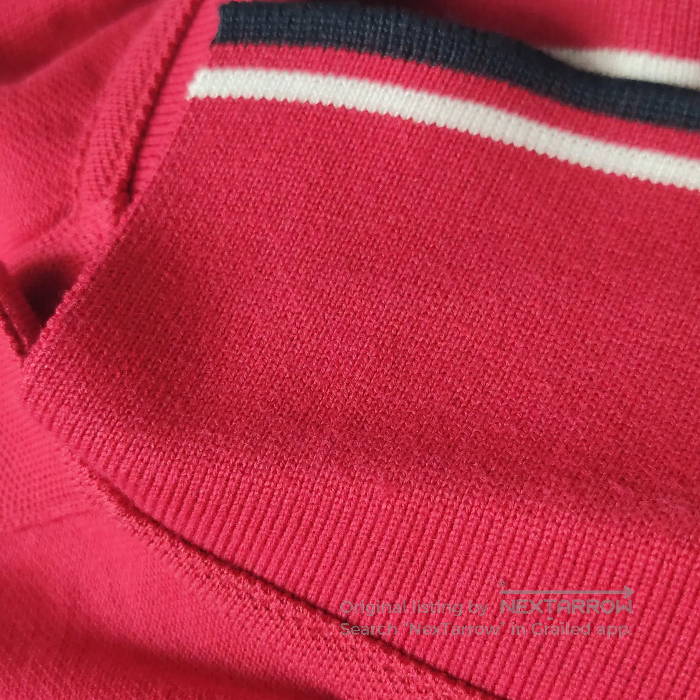 Prada Prada Logo Cotton Polo Shirt in Red . Size S / US 4 / IT 40 - 8 Thumbnail