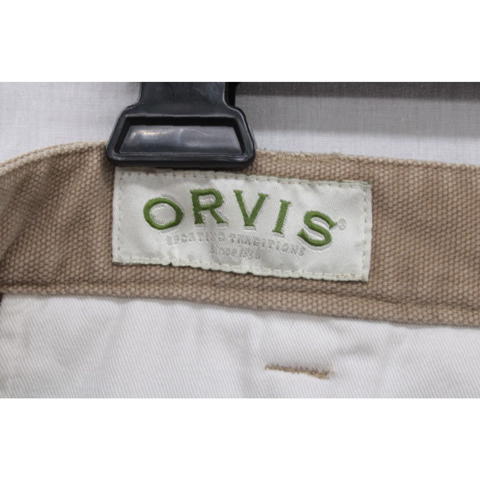 Orvis Orvis Canvas Pants Men's 38x31 Khaki Heavy Cotton Leather Trim Outdoors Fishing Size US 38 / EU 54 - 6 Thumbnail