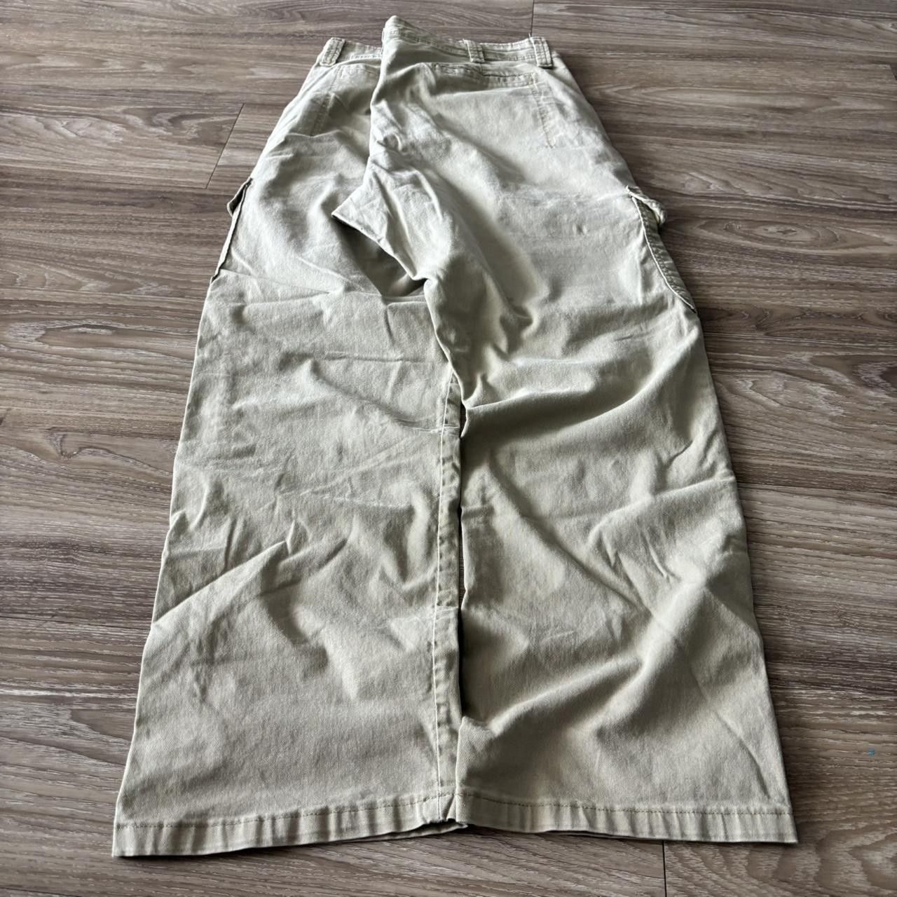Vintage Crazy Vintage Y2K/2000s Khaki Cream Streetwear Skater Style Cargo Pants! 38x30 Size US 38 / EU 54 - 4 Thumbnail