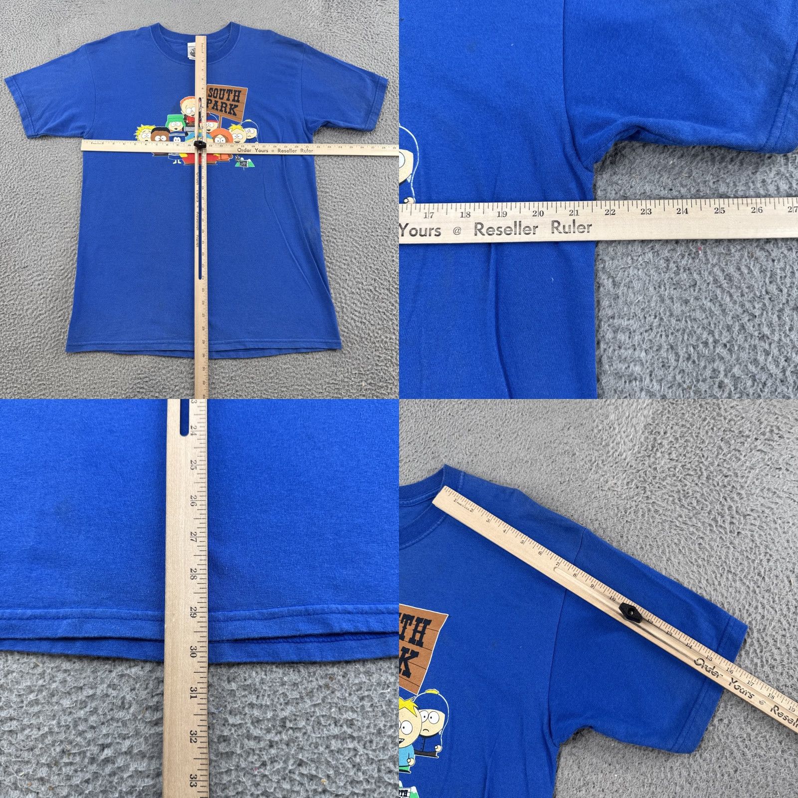 Vintage VINTAGE South Park Cartman Kenny Blue T-shirt L Mens 2003 Size US L / EU 52-54 / 3 - 8 Thumbnail