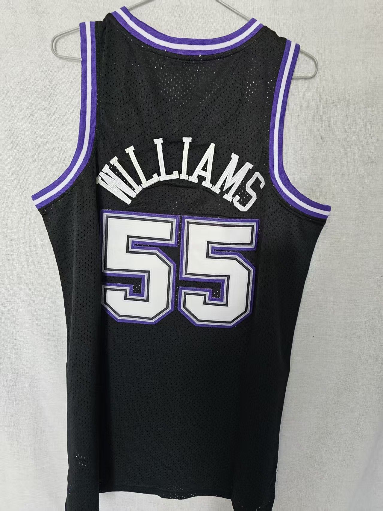 NBA Sacramento Kings 55 Jason Williams Jersey Stitched Black Size US M / EU 48-50 / 2 - 2 Thumbnail