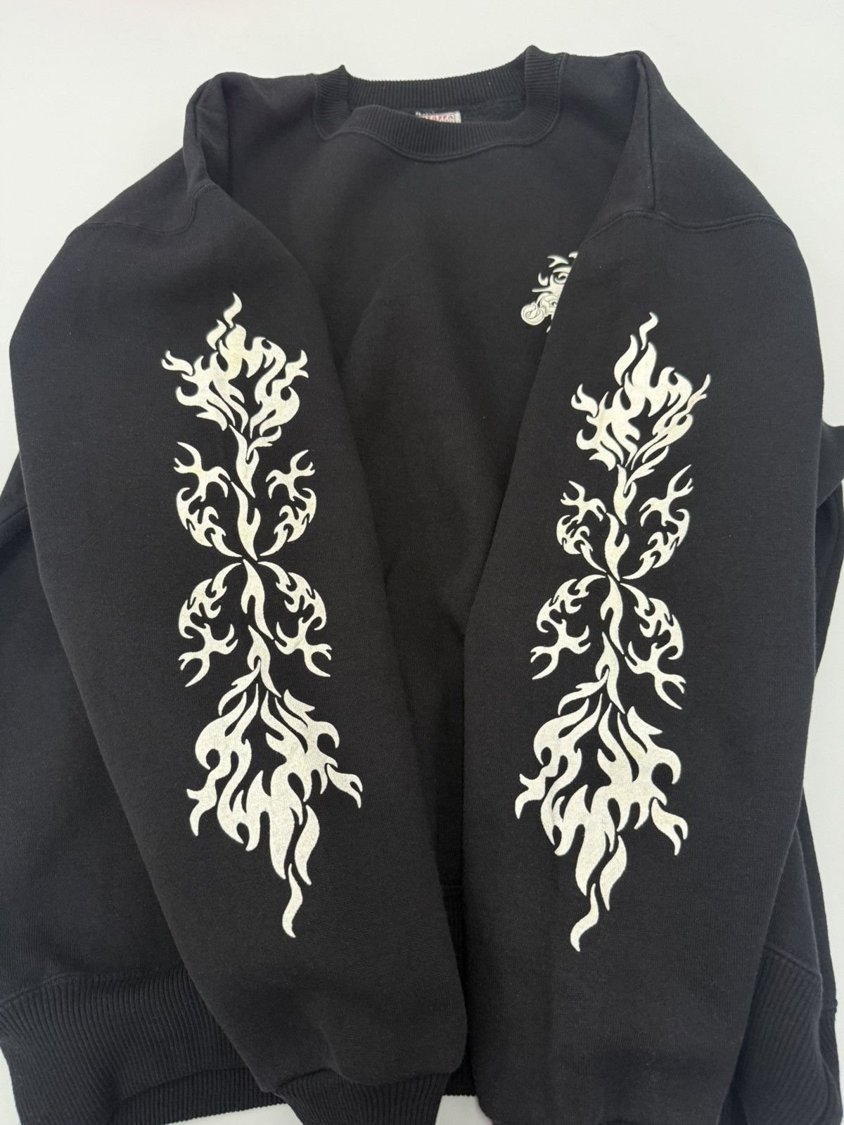 Sun Surf 🔥 STAFFA Japan SOUL POWER Sweatshirt Flame Wings Graphic L Size US L / EU 52-54 / 3 - 6 Thumbnail