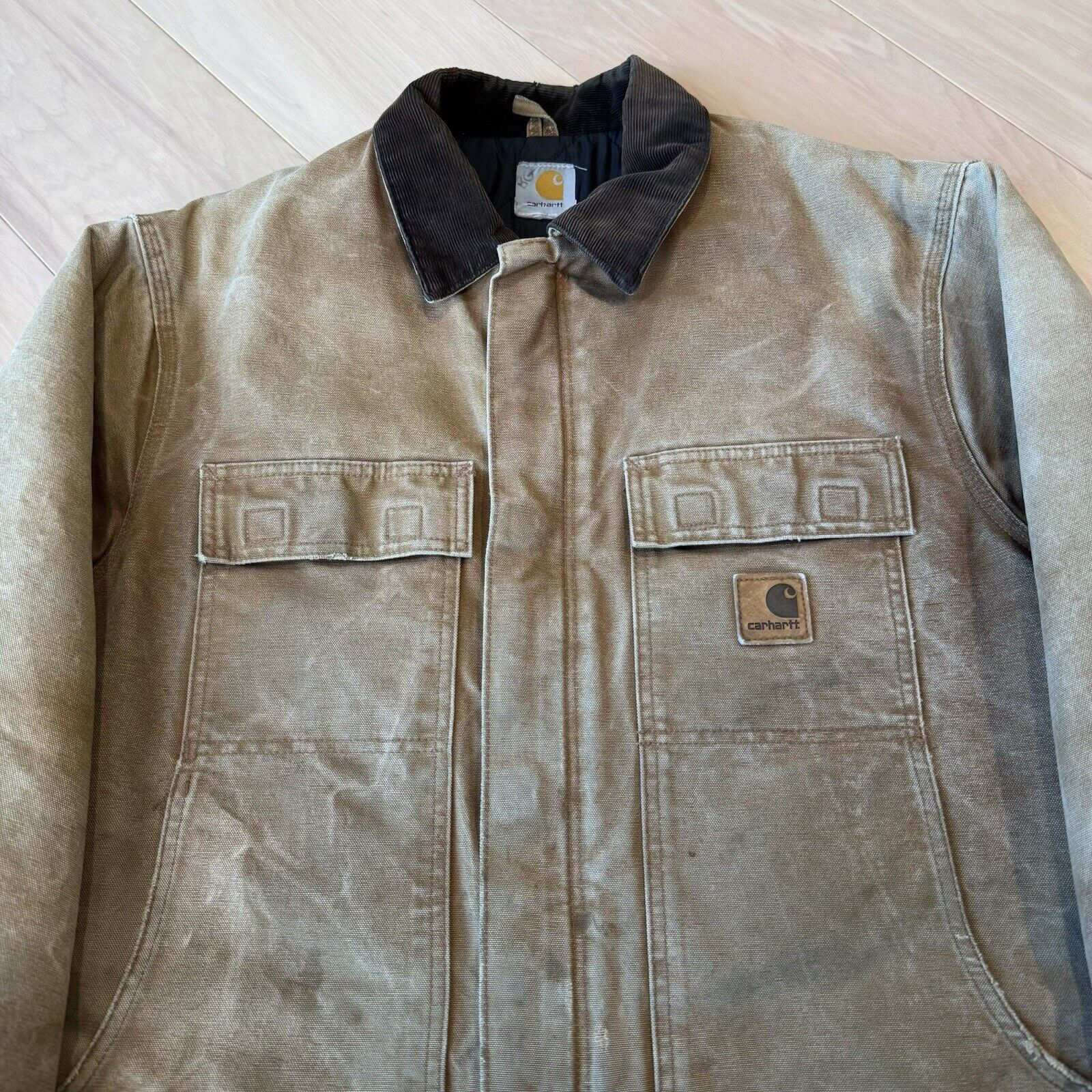 Carhartt × Vintage Vintage Carhartt Arctic Jacket 2XL Brown Workwear Full Zip Size US XXL / EU 58 / 5 - 3 Thumbnail