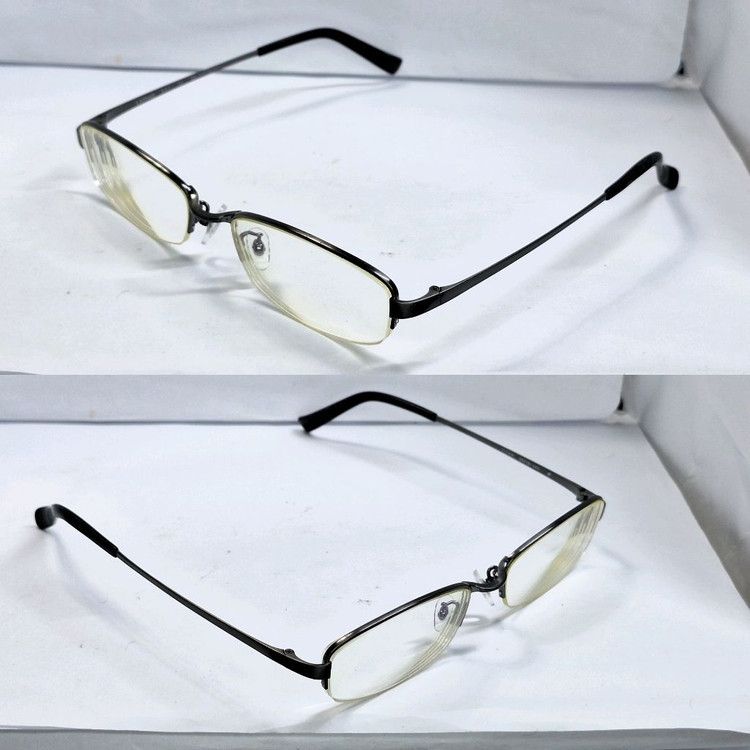 Other LAPHAS 947 GUMMETAL Titanium Half-Rim Glasses Made in Japan Size ONE SIZE - 8 Thumbnail