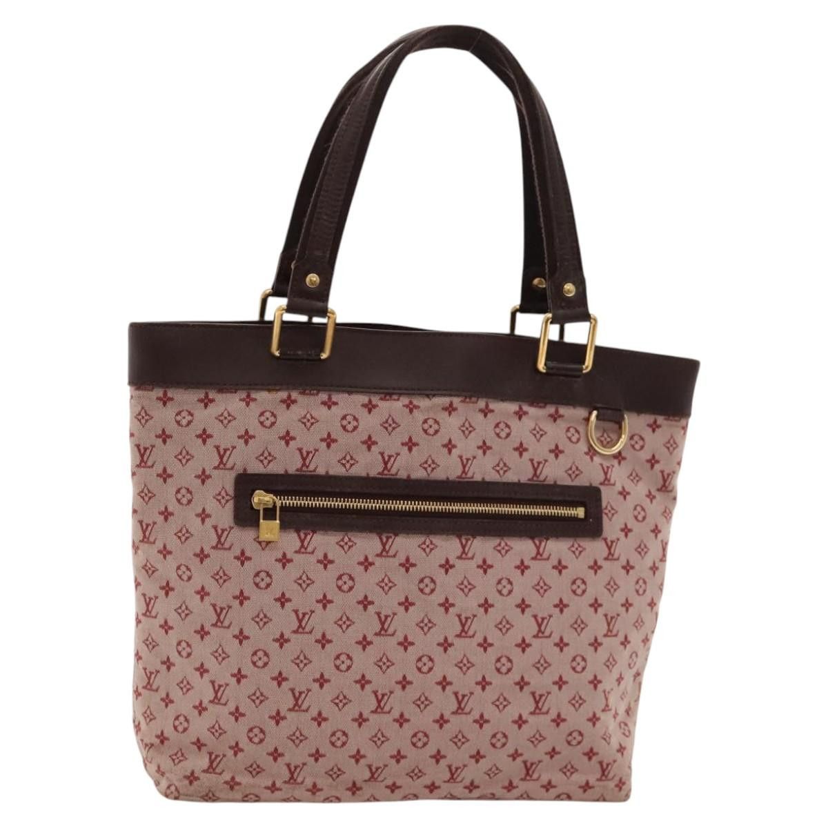 Louis Vuitton Monogram Mini Lucille Gm Tote Bag Red M92677 Lv Auth 117317, Women's