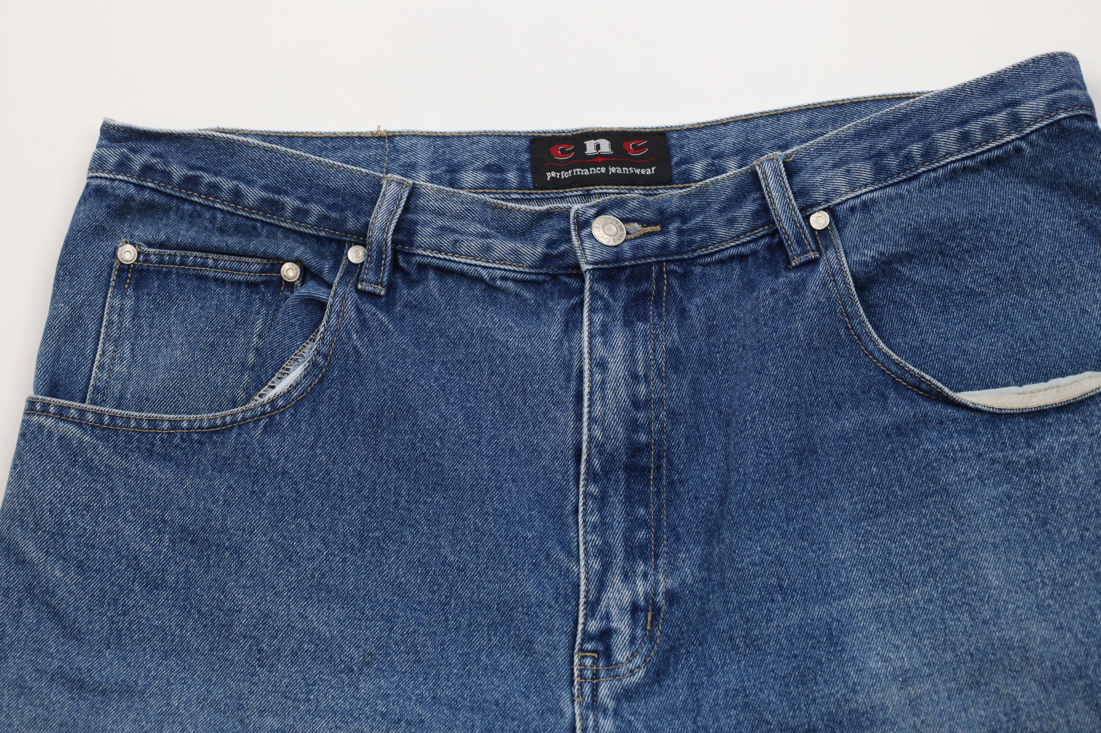Vintage Vintage 90s Y2K Streetwear Fit Denim Jean Shorts Jorts Blue Size US 38 / EU 54 - 2 Thumbnail