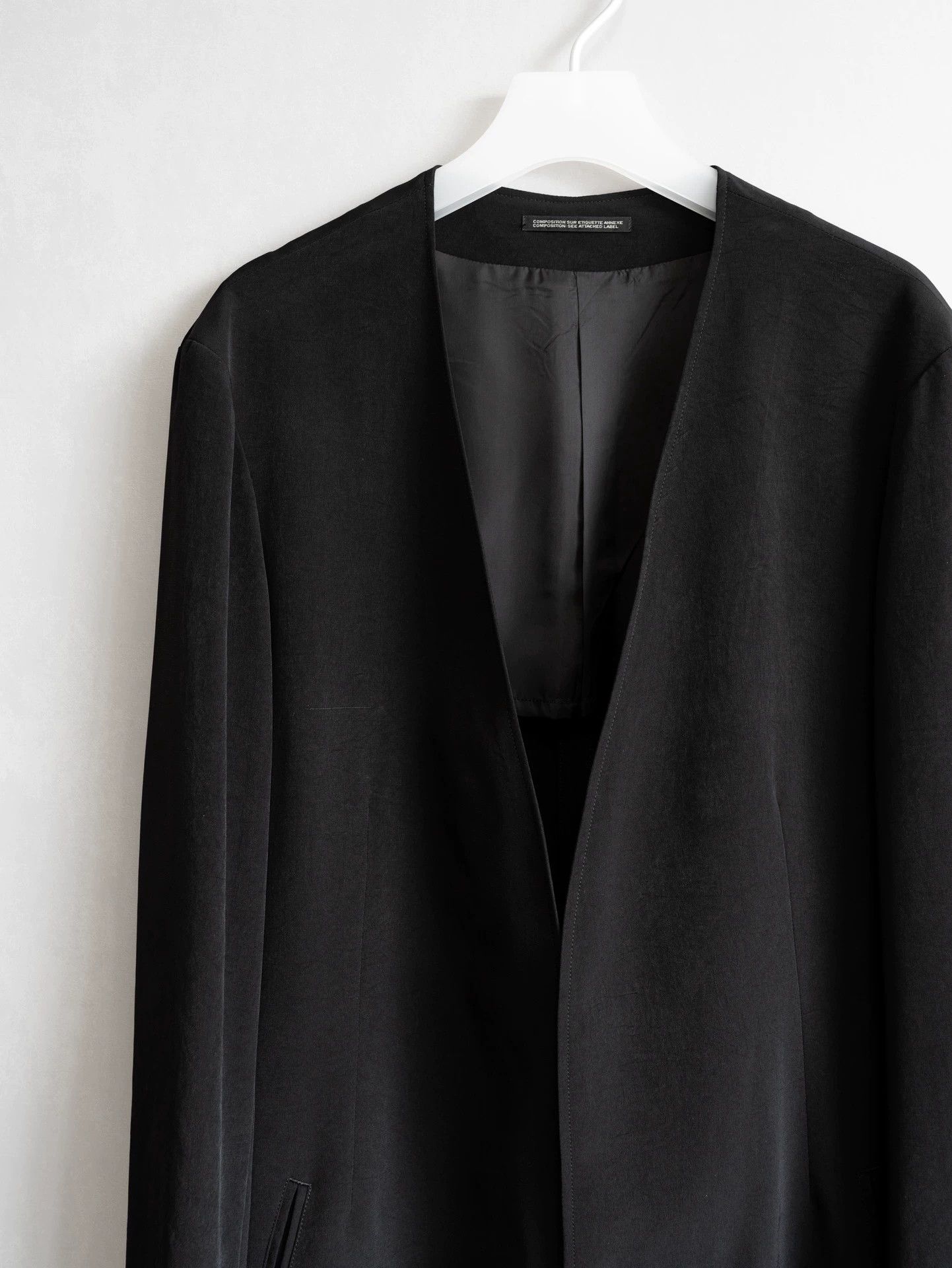 Yohji Yamamoto Yohji Yamamoto 24SS Collarless Buttonless Jacket Size 2 Size US M / EU 48-50 / 2 - 3 Thumbnail