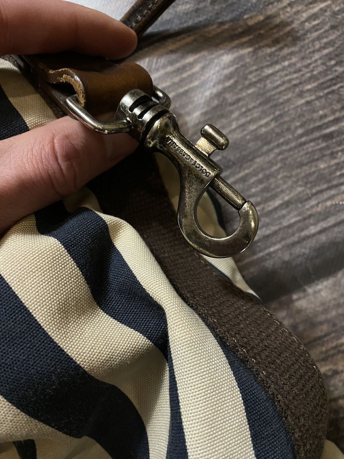 Dolce & Gabbana × Vintage 🔥DOLCE GABBANA STRIPED LEATHER BAG Size ONE SIZE - 6 Thumbnail