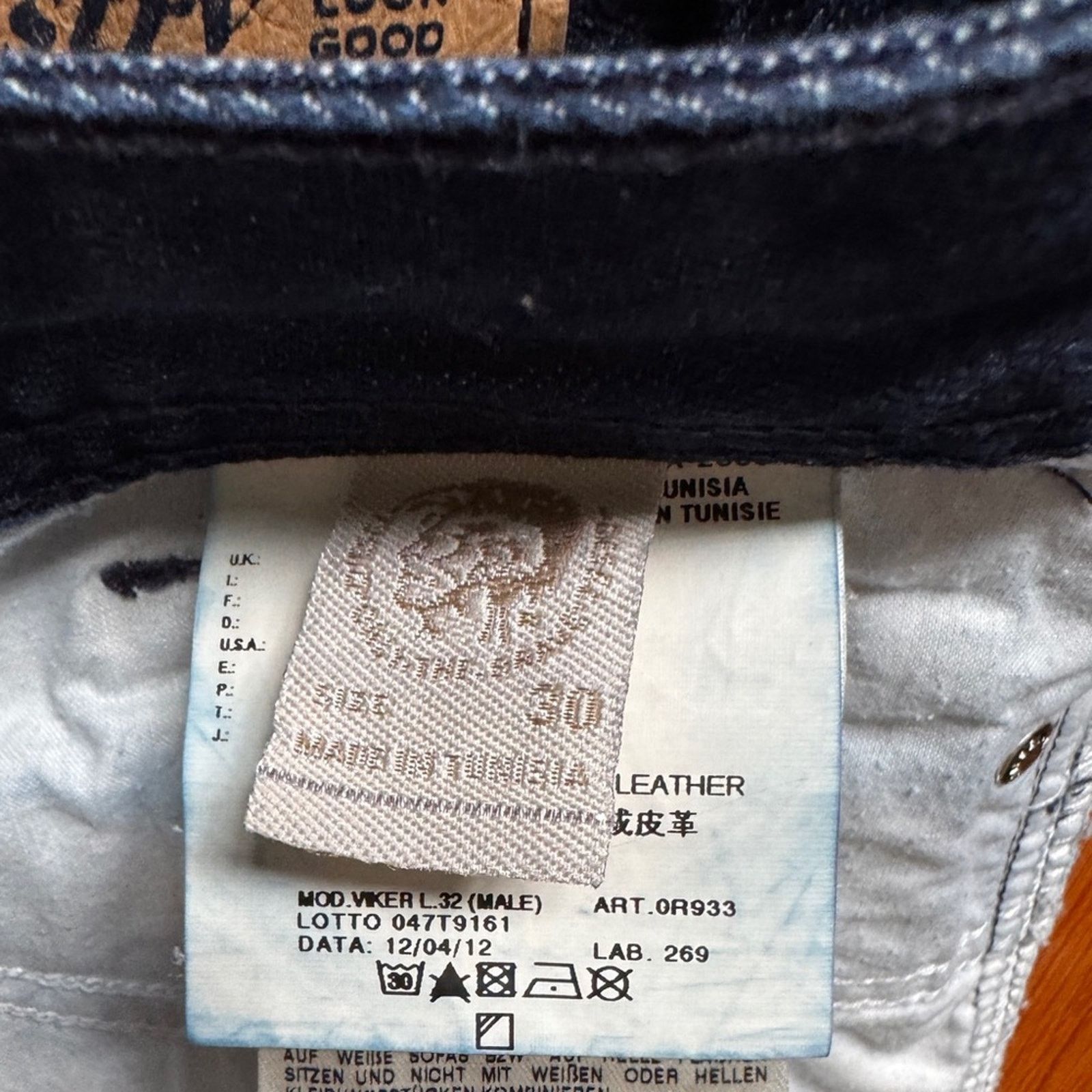 Diesel Diesel Viker Regular Straight 100% cotton Jeans 30x32 Size US 30 / EU 46 - 8 Thumbnail