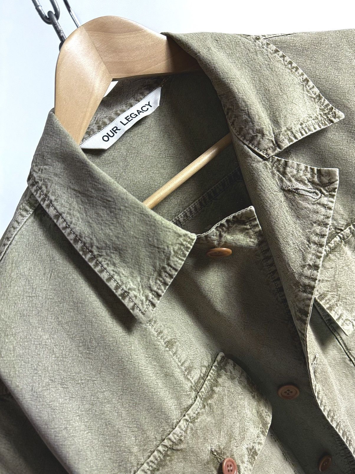 Our Legacy Our Legacy Garment Dyed Cargo Pockets Overshirt Size US XL / EU 56 / 4 - 13 Thumbnail