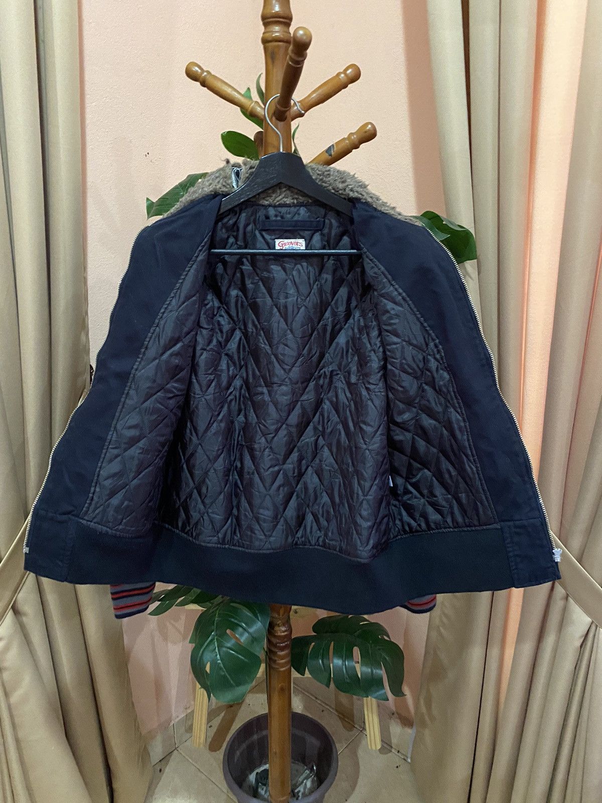 Other GROOVERS CENTRAL VERMONT RAILROAD FAUX FUR COLLAR BOMBER Size US M / EU 48-50 / 2 - 13 Thumbnail