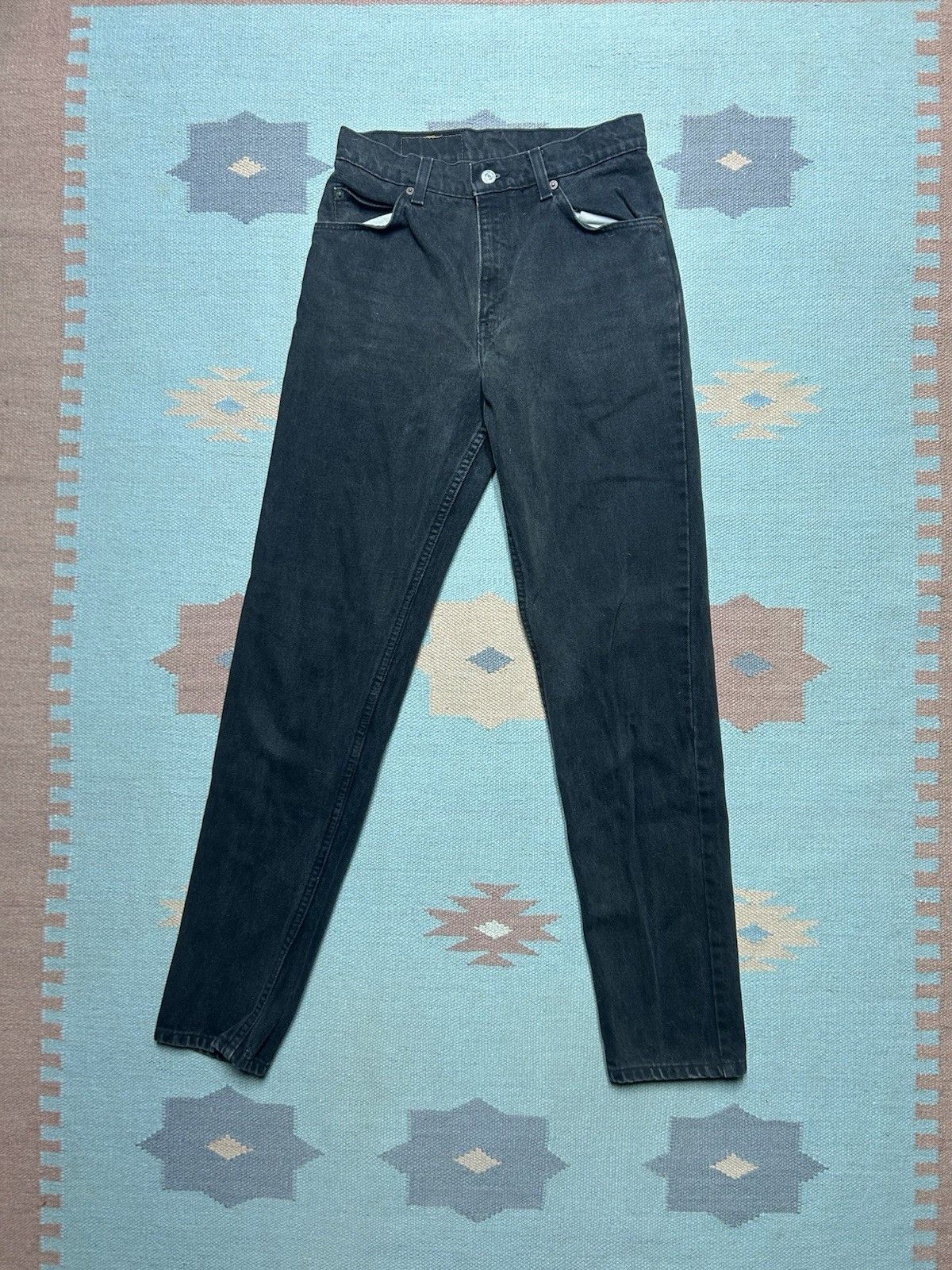 Vintage Vtg 90s Levis 10950 jeans orange tab skinny tapered 7 28x32 Size 28" / US 6 / IT 42 - 5 Thumbnail