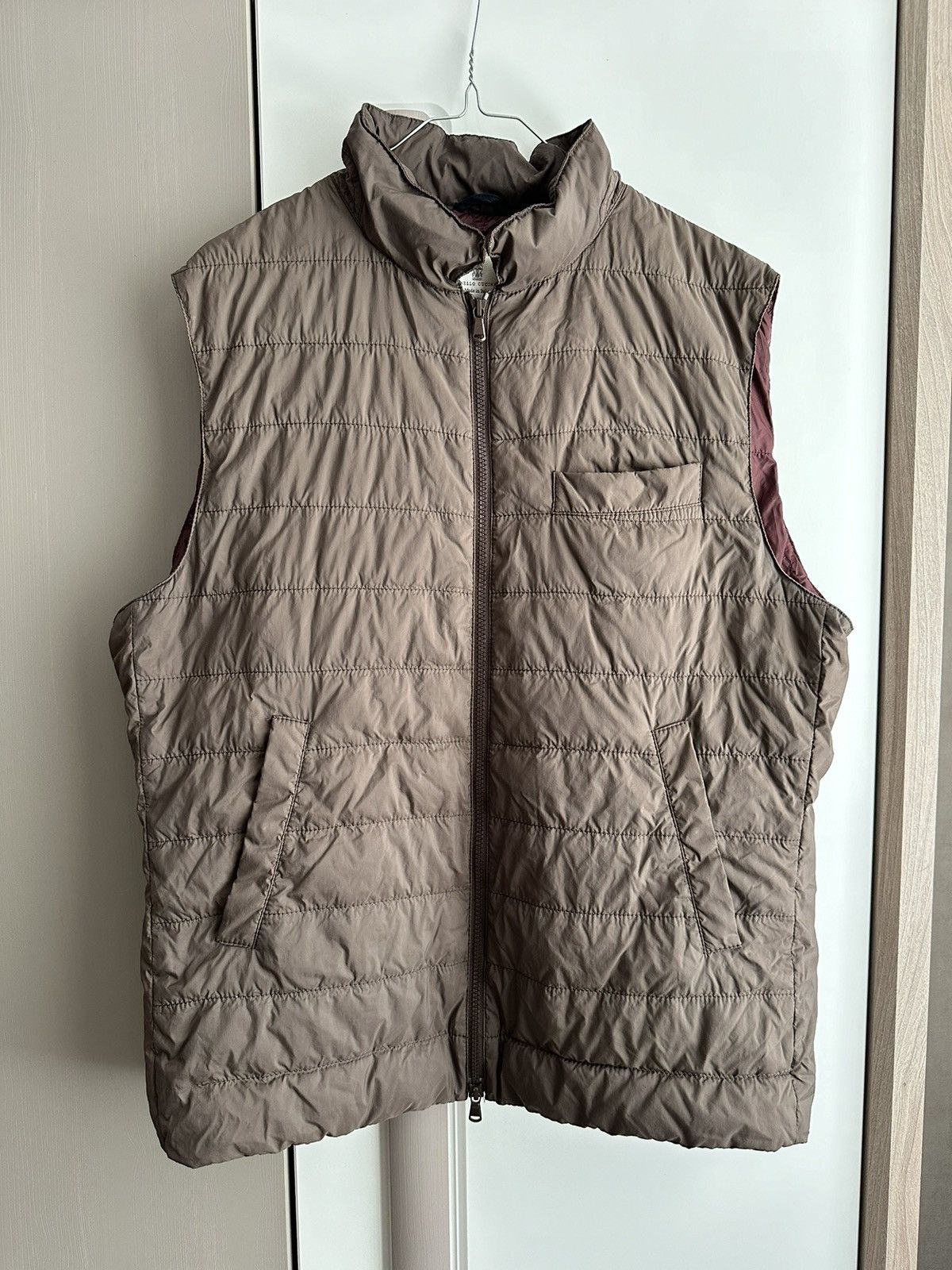 Brunello Cucinelli × Designer BRUNELLO CUCINELLI GOOSE DOWN Vest Size US XXL / EU 58 / 5 - 1 Thumbnail