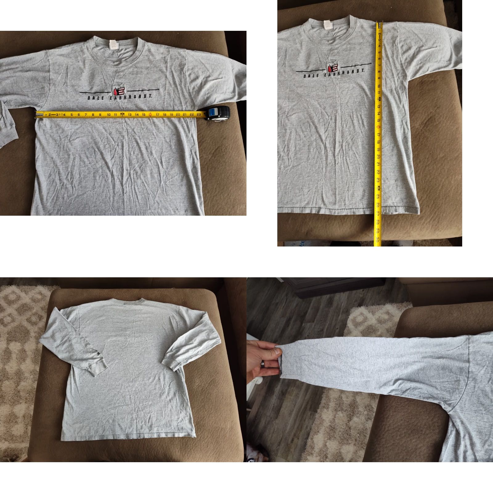 Chase Authentics VINTAGE Chase Authentics Dale Earnhardt YTK Racing Graphic Long Sleeve Shirt Adult L Gray Embroidered NASCAR Sleeve Mens Size US L / EU 52-54 / 3 - 8 Thumbnail