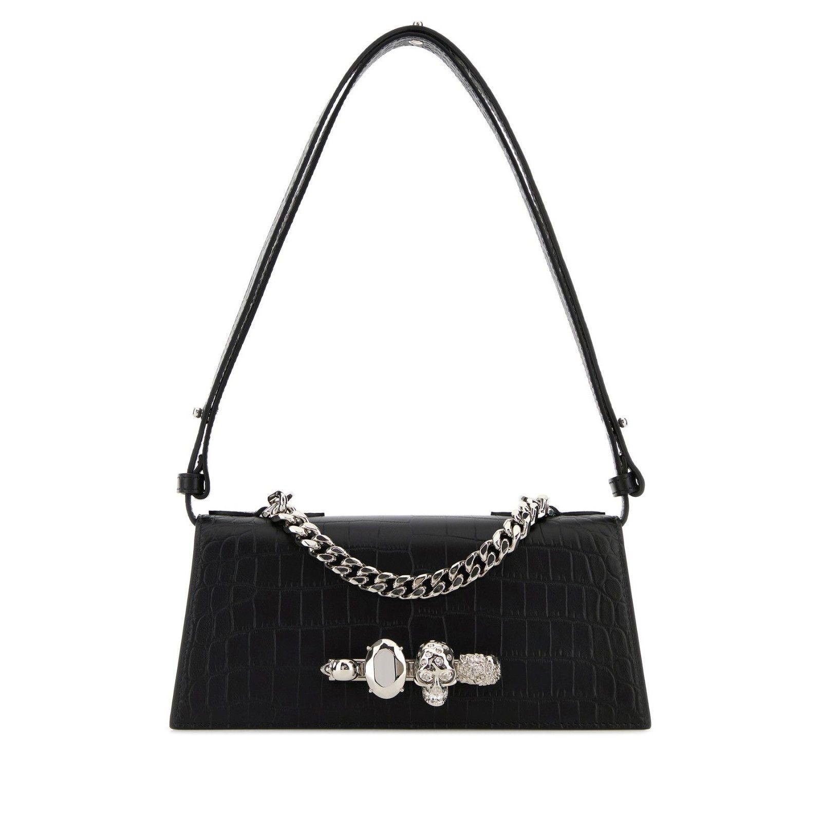 Alexander Mcqueen Mini Jewelled Black Shoulder Bag New & Aut, Women's