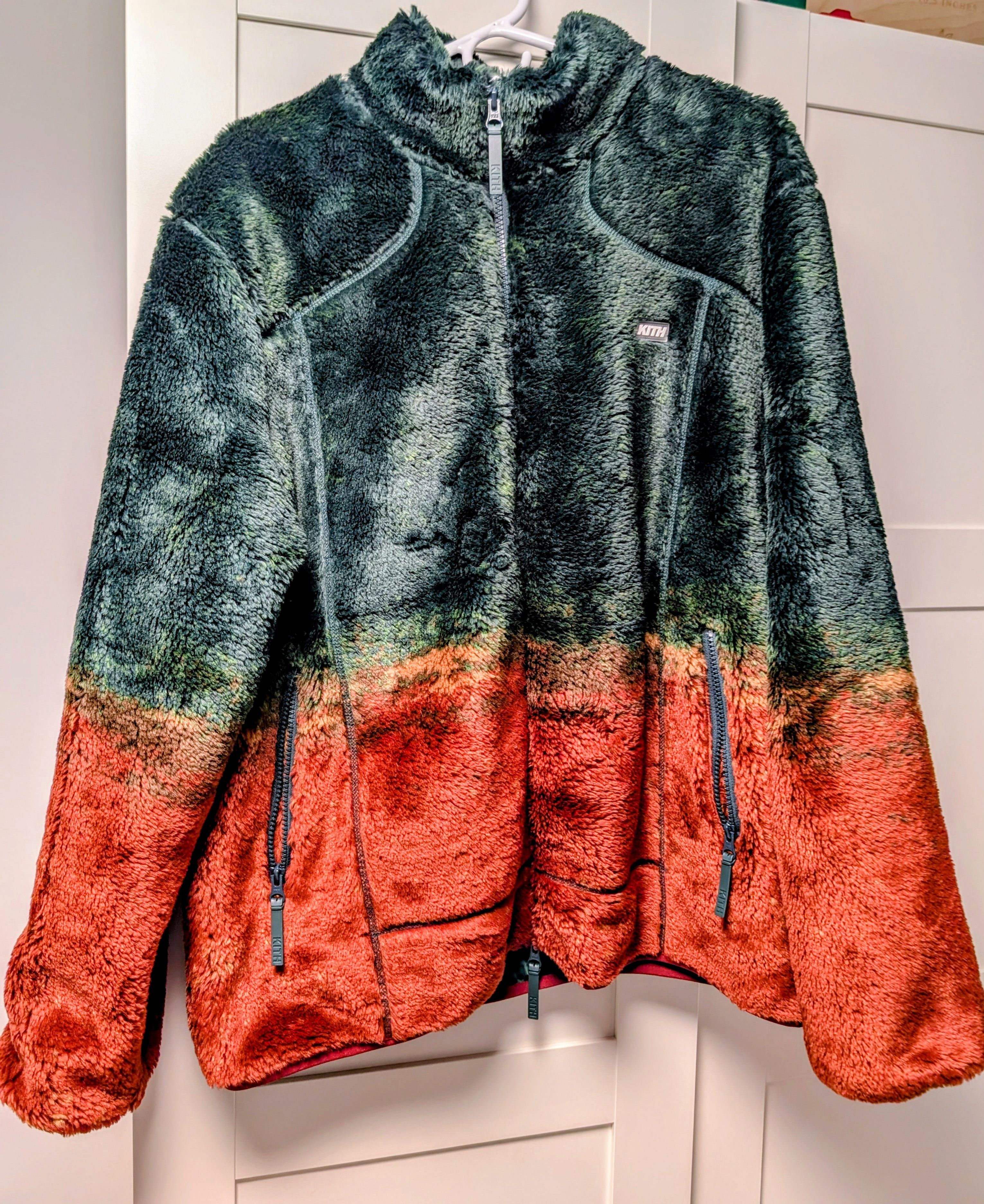 Kith Kith RARE Hazy Script Sherpa Full Zip! Size US L / EU 52-54 / 3 - 5 Thumbnail