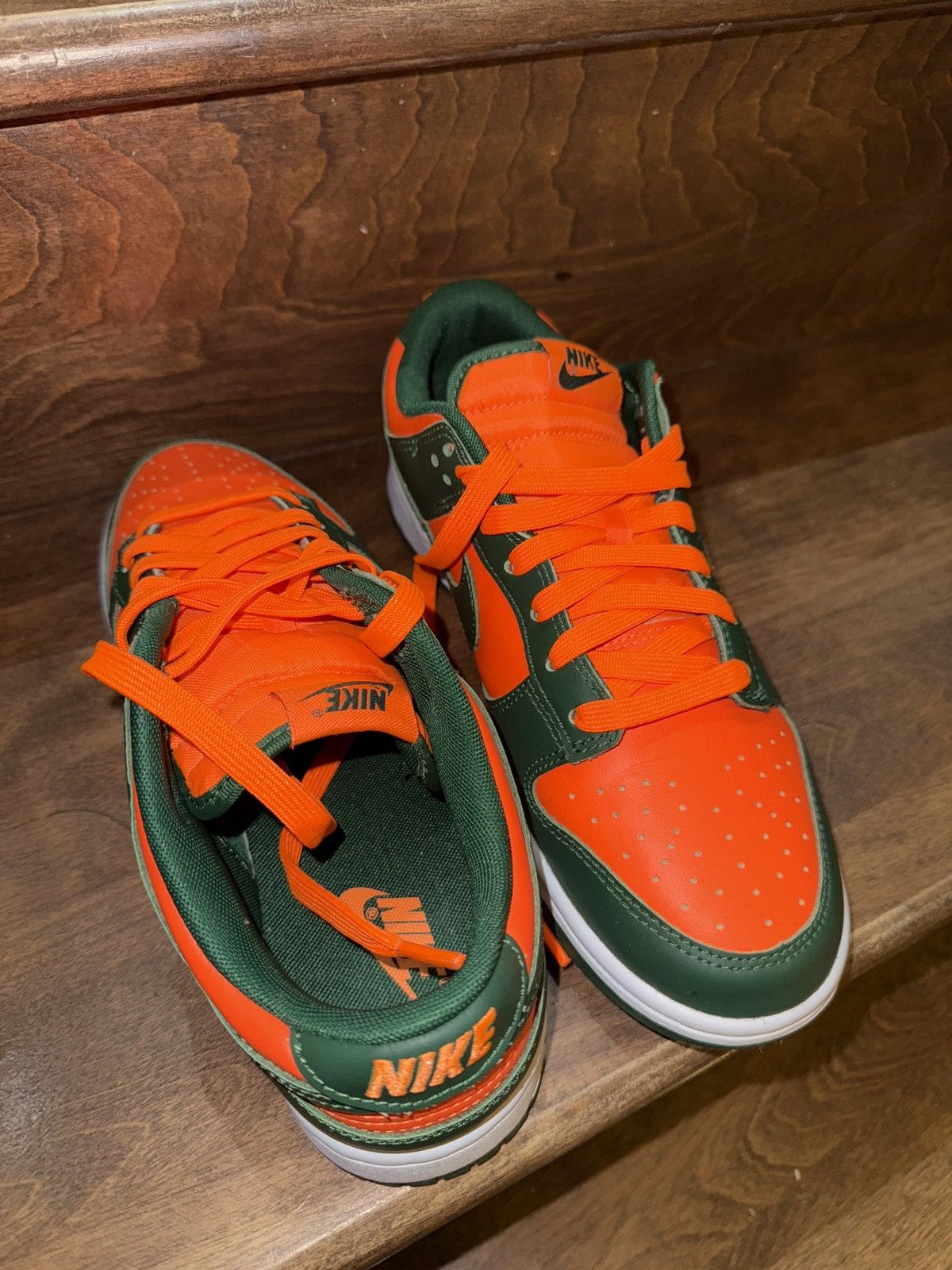 Nike Nike Dunk Low Miami Hurricanes Gorge Green US9 Size US 9 / EU 42 - 5 Thumbnail