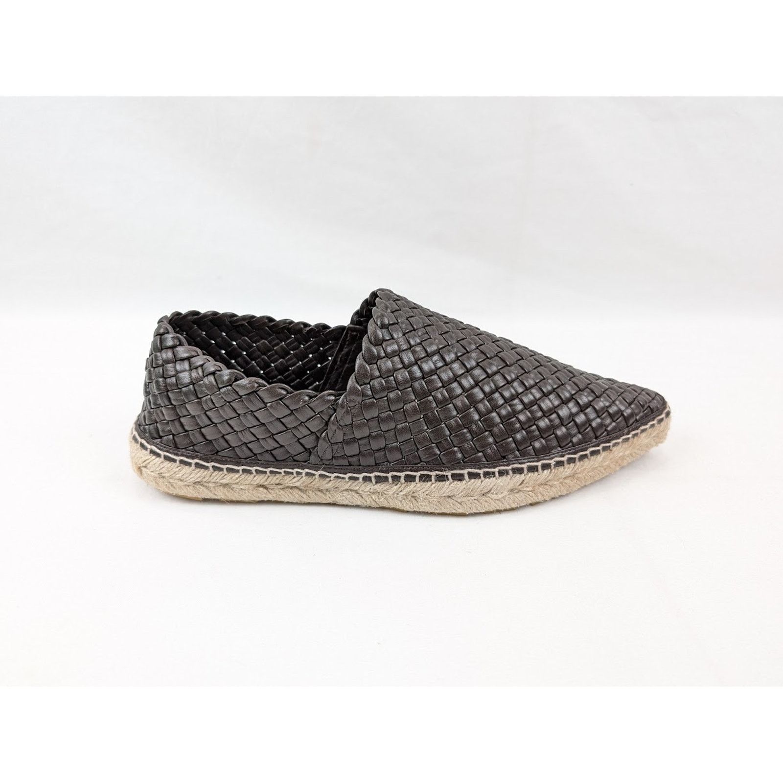Bottega Veneta O1Rshd1 Espadrilles Leather Tubular Nappa In Fondant Shoes in Black, Men's (Size 9)