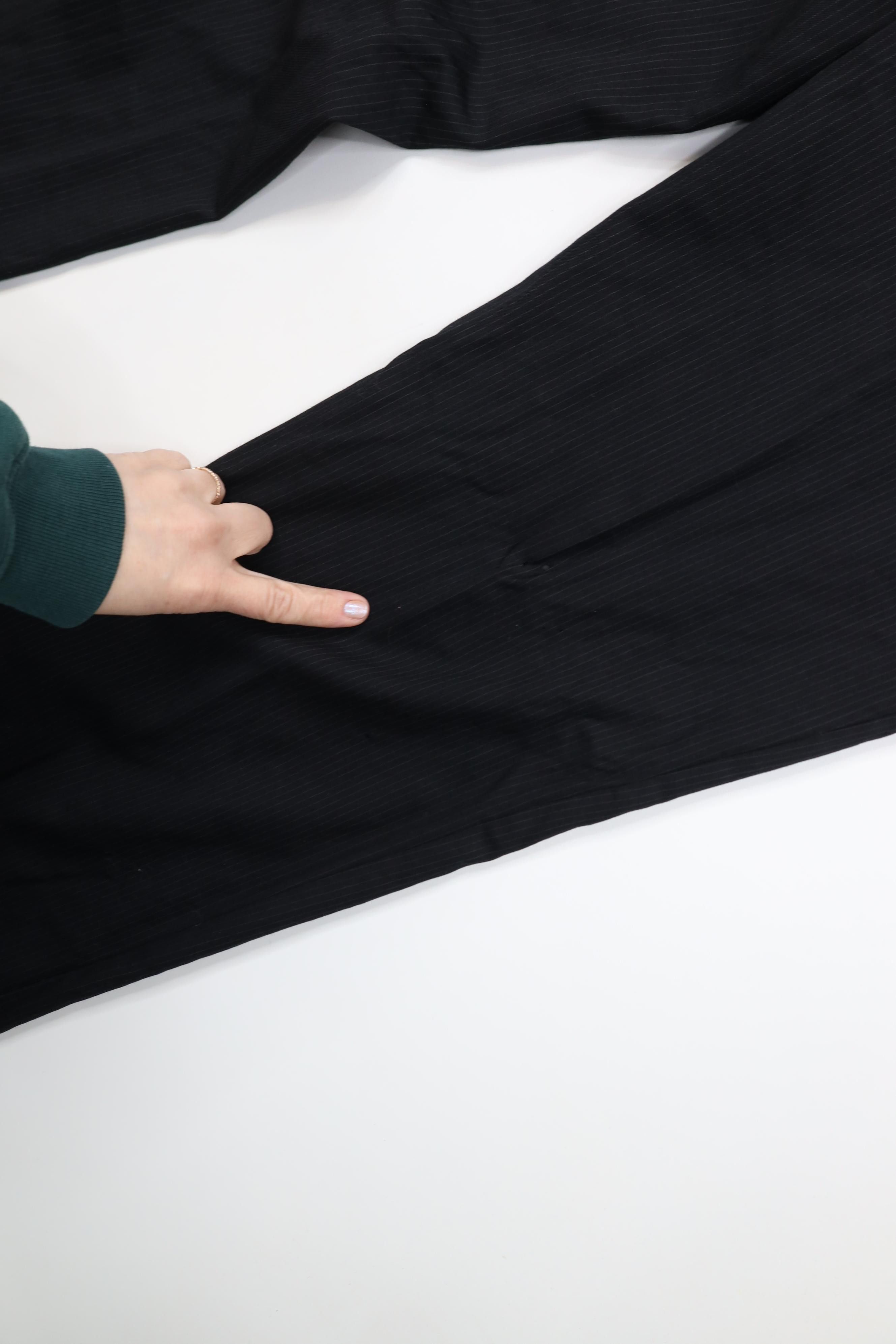 Vintage Vintage 90s Streetwear Pinstriped Wide Leg Chino Pants Size US 34 / EU 50 - 16 Thumbnail