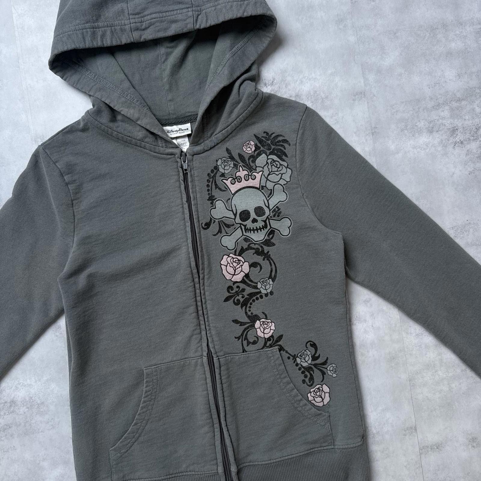 Disney Y2K Disneyland Gray Skull Jacket Size M / US 6-8 / IT 42-44 - 4 Thumbnail