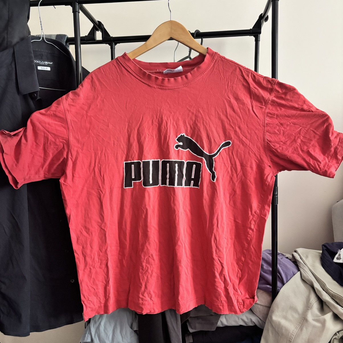 Vintage Vintage Puma Distresed T-Shirt AWGE Style ERD Punk Size US XL / EU 56 / 4 - 1 Thumbnail