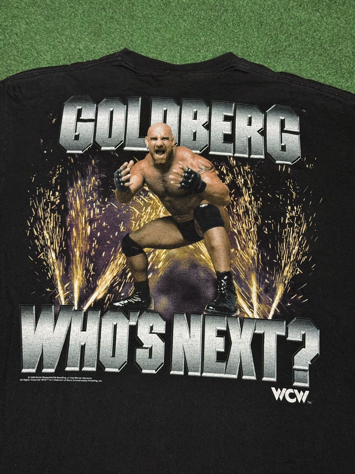 Liquid Blue Vintage 90s Liquid Blue Goldberg WCW WWF Wrestling T Shirt Size US XL / EU 56 / 4 - 4 Thumbnail