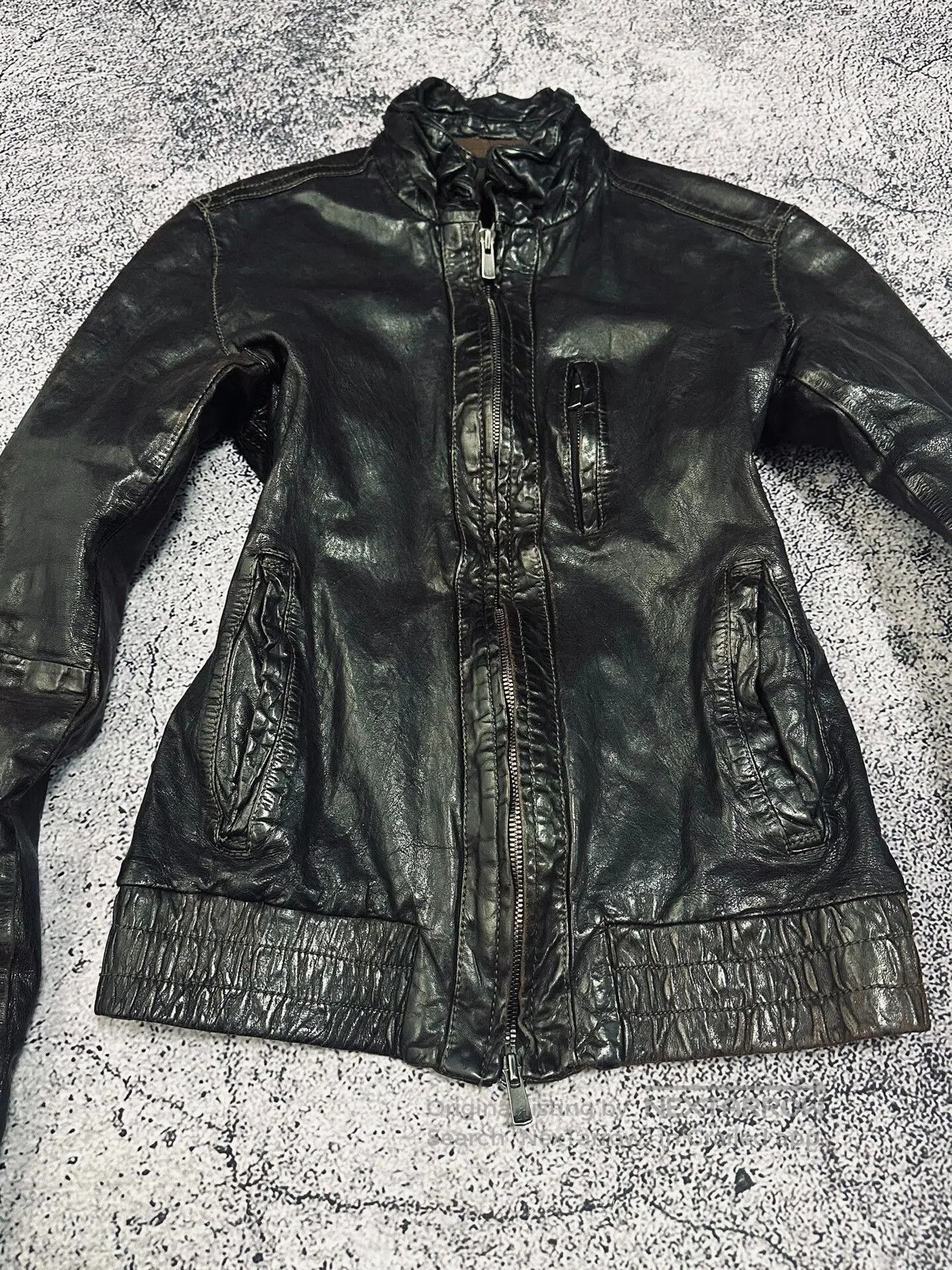 Isamu Katayama Backlash Black Pioneer Lambskin Leather Jacket. Size US M / EU 48-50 / 2 - 2 Thumbnail