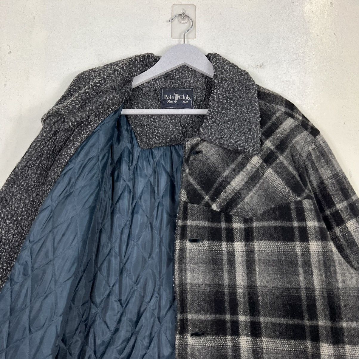 Japanese Brand 🔥 PLAID POLO CLUB WOOL CPO COMBAT JACKET Size US L / EU 52-54 / 3 - 10 Thumbnail