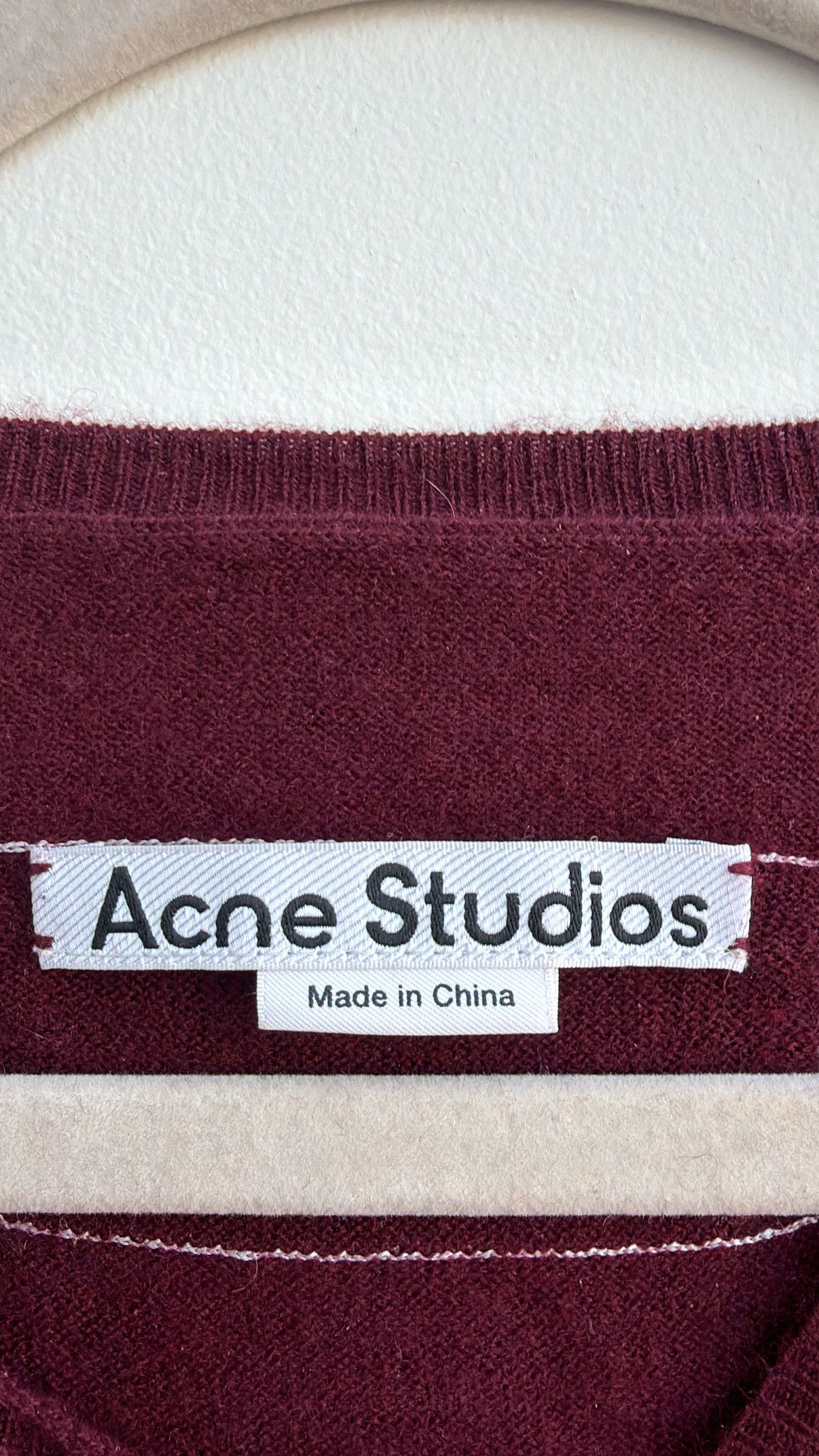 Acne Studios Cashmere Knit- Dark Burgundy Size US M / EU 48-50 / 2 - 3 Thumbnail