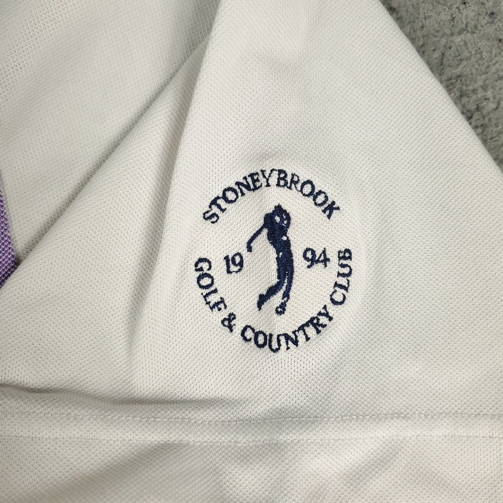 Footjoy FJ Polo Shirt Mens Size Large Blue White Golf Casual Short Sleeve Size US L / EU 52-54 / 3 - 3 Thumbnail