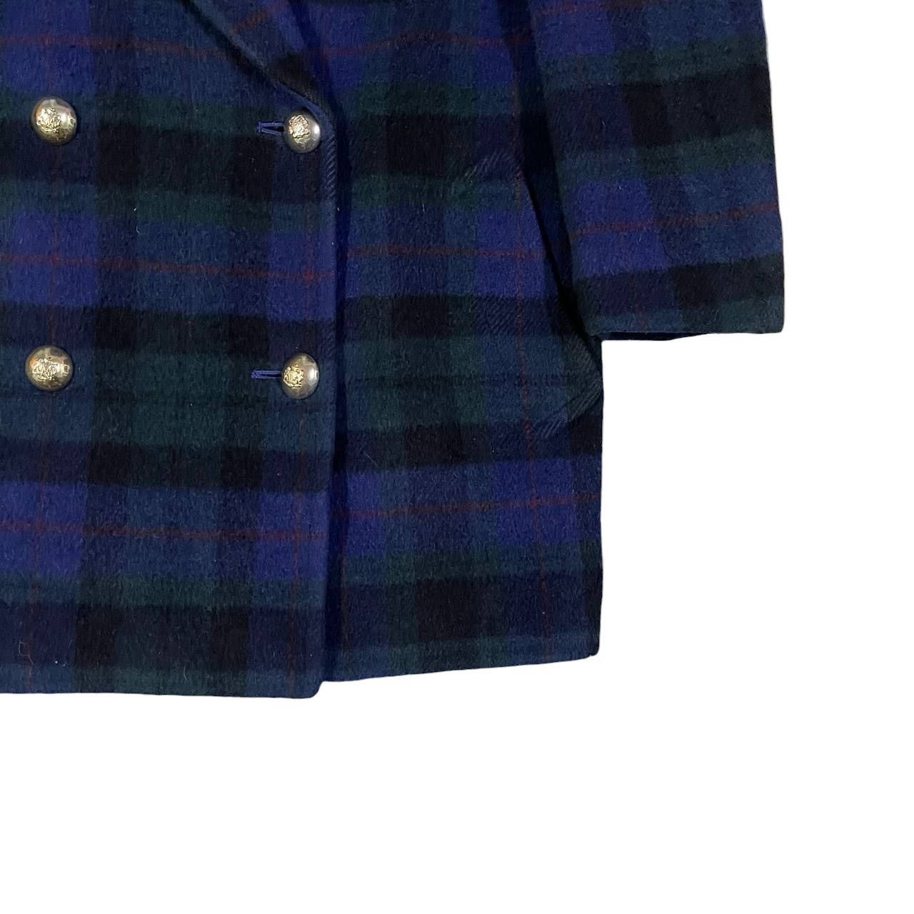 Burberry Vintage Burberry Checkered Wool Coat Double Breasted Size S / US 4 / IT 40 - 4 Thumbnail