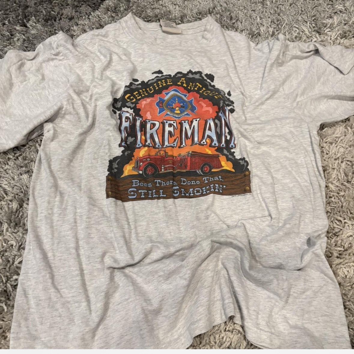 Other Vintage Fireman Tee Size US L / EU 52-54 / 3 - 1 Thumbnail