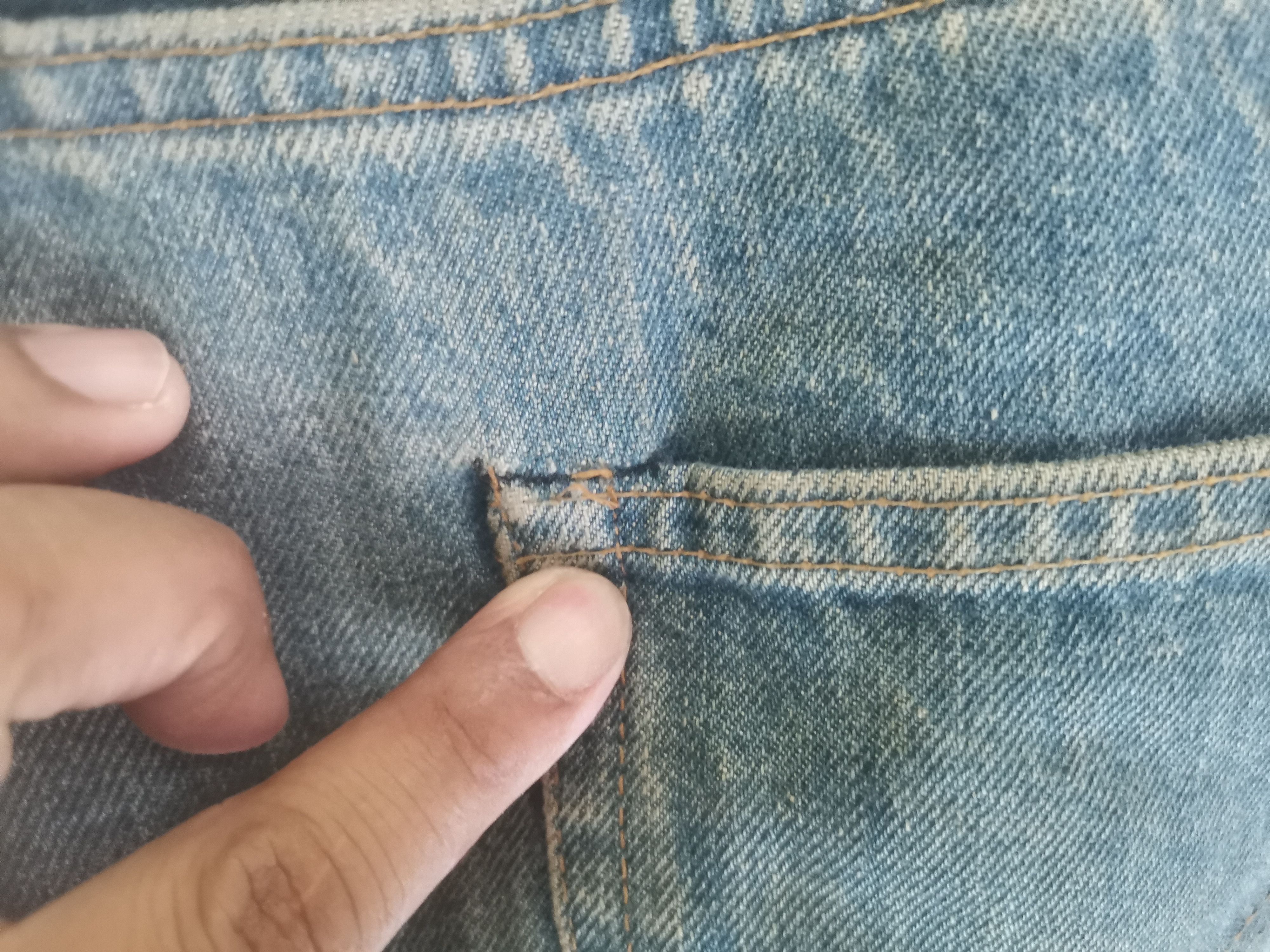 Levi's Vintage Clothing × Vintage Rare vintage Levi's red line small e denim stemp button no 6 Size US 42 / EU 58 - 7 Thumbnail