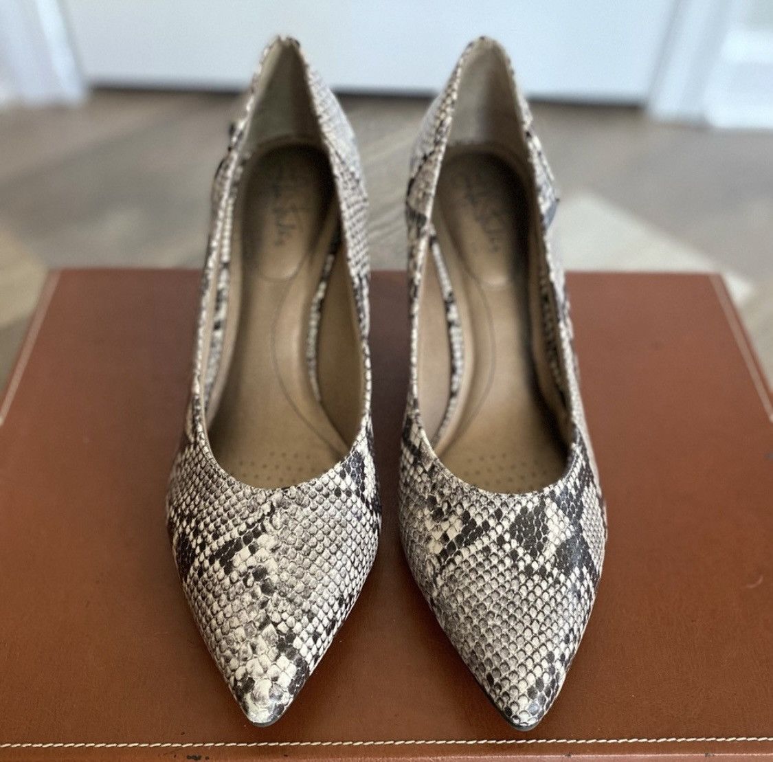 Other LIFE STRIDE SEVYN SNAKE PUMPS POINTED TOE HEELS SZ 11 Size US 11 / IT 41 - 1 Thumbnail