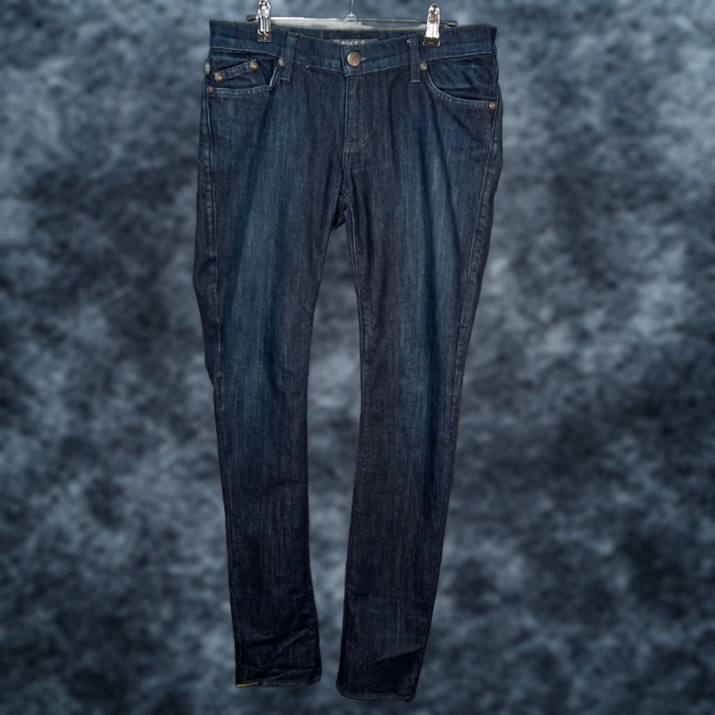 Vintage Rock & Republic Womens Jeans Slim Denim 28 Dark Wash 5-Pocket Pocket Blue Cotton Blend Rock & Republic Slimming Size 28" / US 6 / IT 42 - 1 Thumbnail
