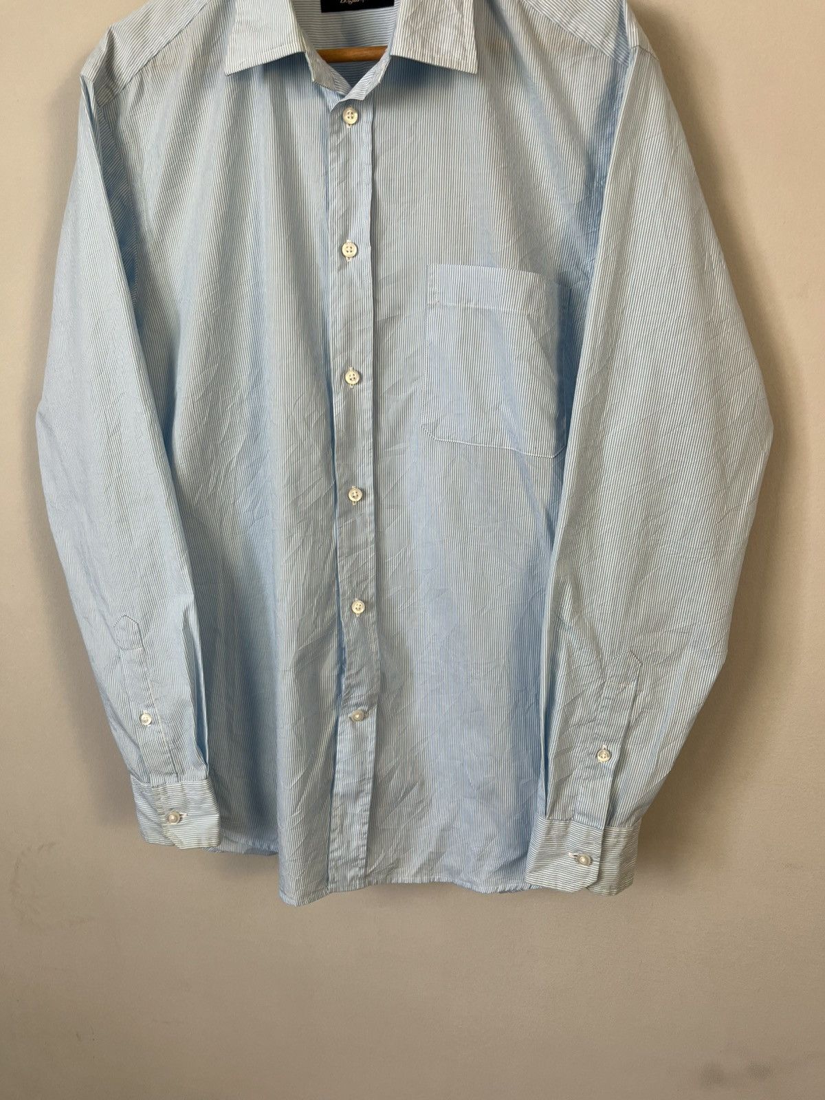 Ermenegildo Zegna Ermenegildo Zegna Sport Luxury Cotton Long Sleeve Shirt Size US L / EU 52-54 / 3 - 4 Thumbnail