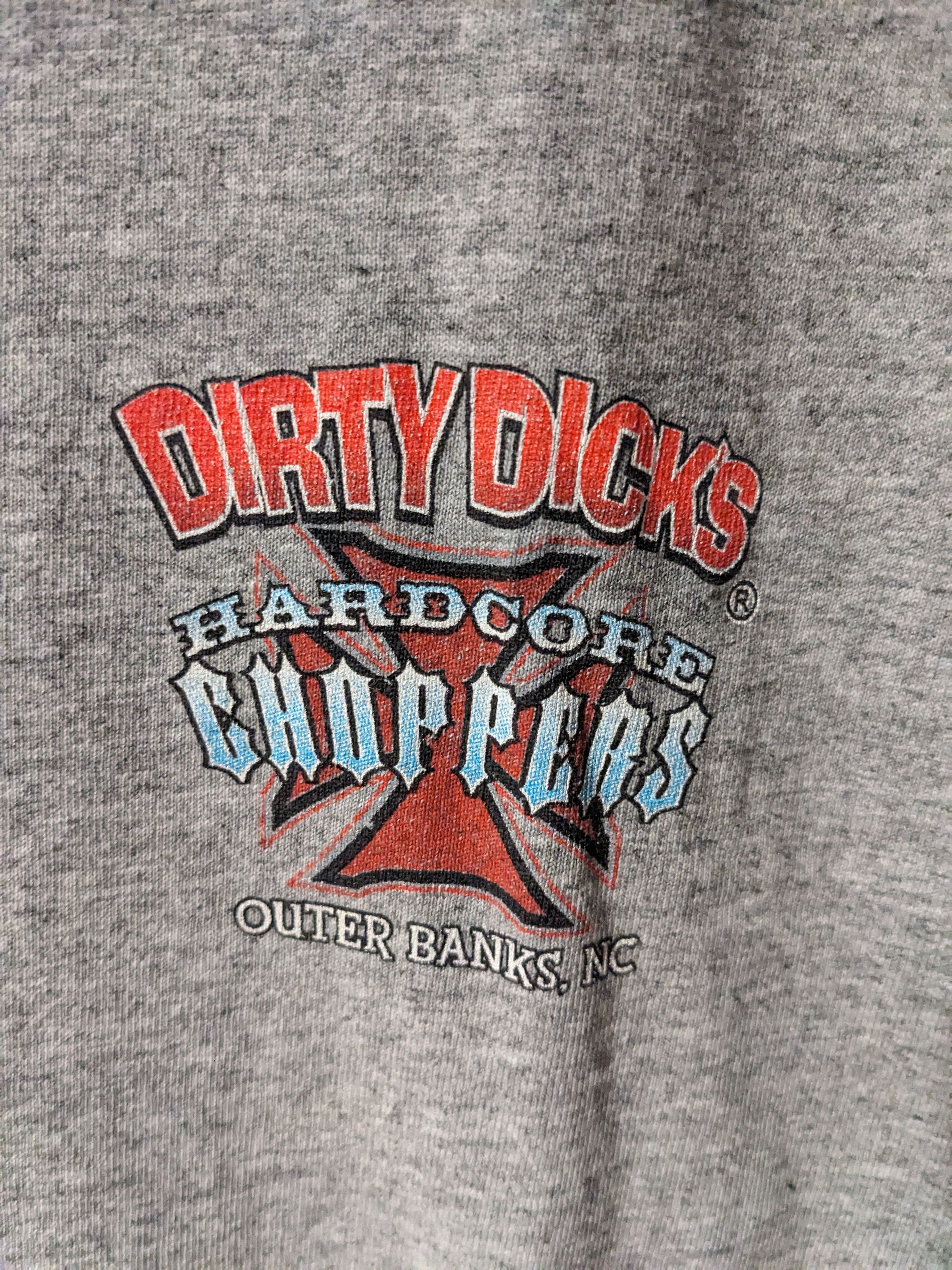 Vintage × West Coast Choppers Vintage 90s Dirty Dicks Hardcore Choppers Motorcycle T-Shirt Size US XL / EU 56 / 4 - 5 Thumbnail