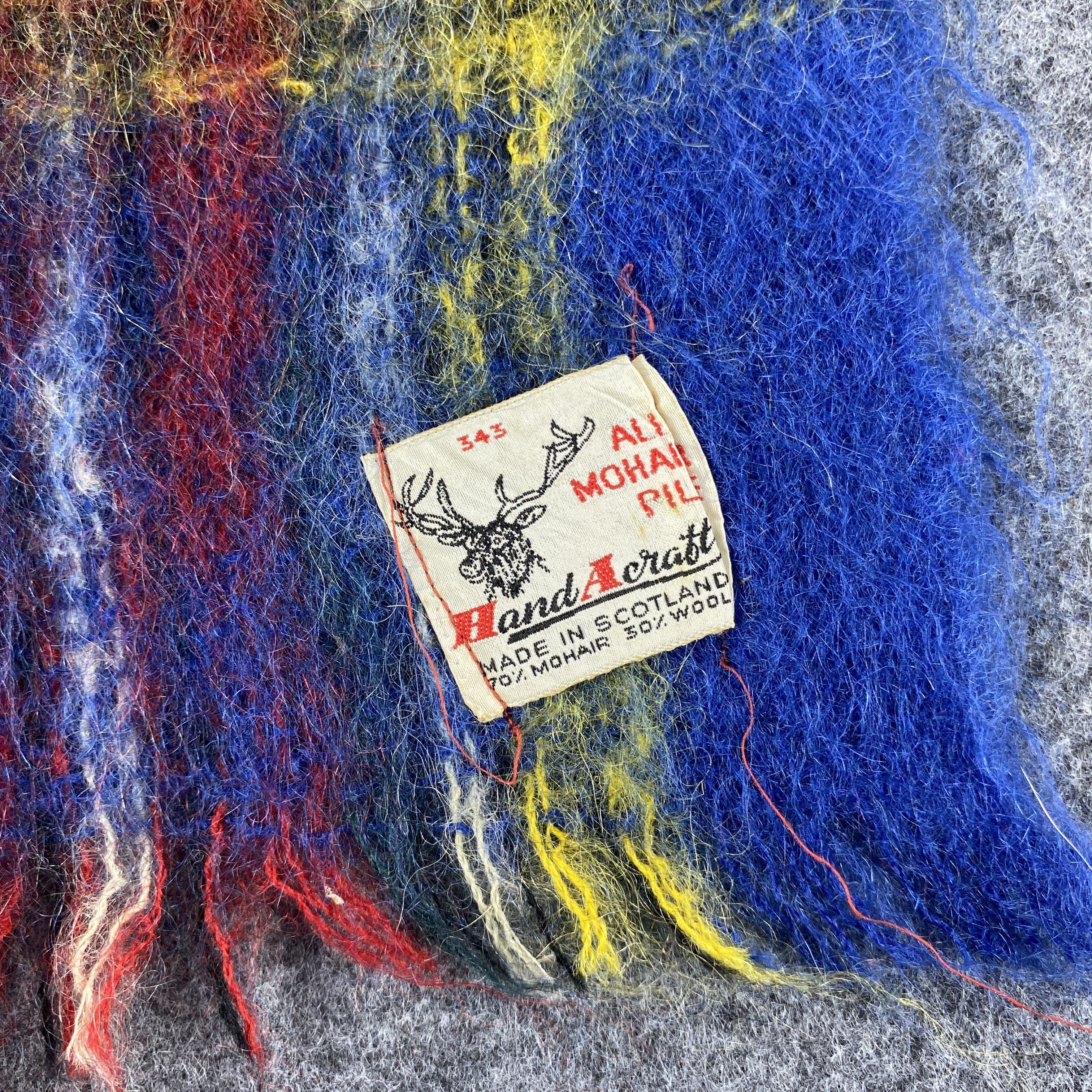 Vintage HAND ACRAFT MOHAIR Scarf # Muffler # Neckwear # D480 Size ONE SIZE - 2 Thumbnail