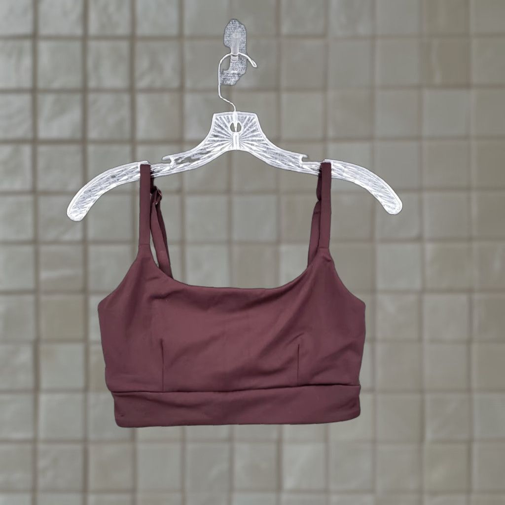 Vintage Balance Athletica Sports Bra Womens S Brown Wireless Gym Yoga Activewear