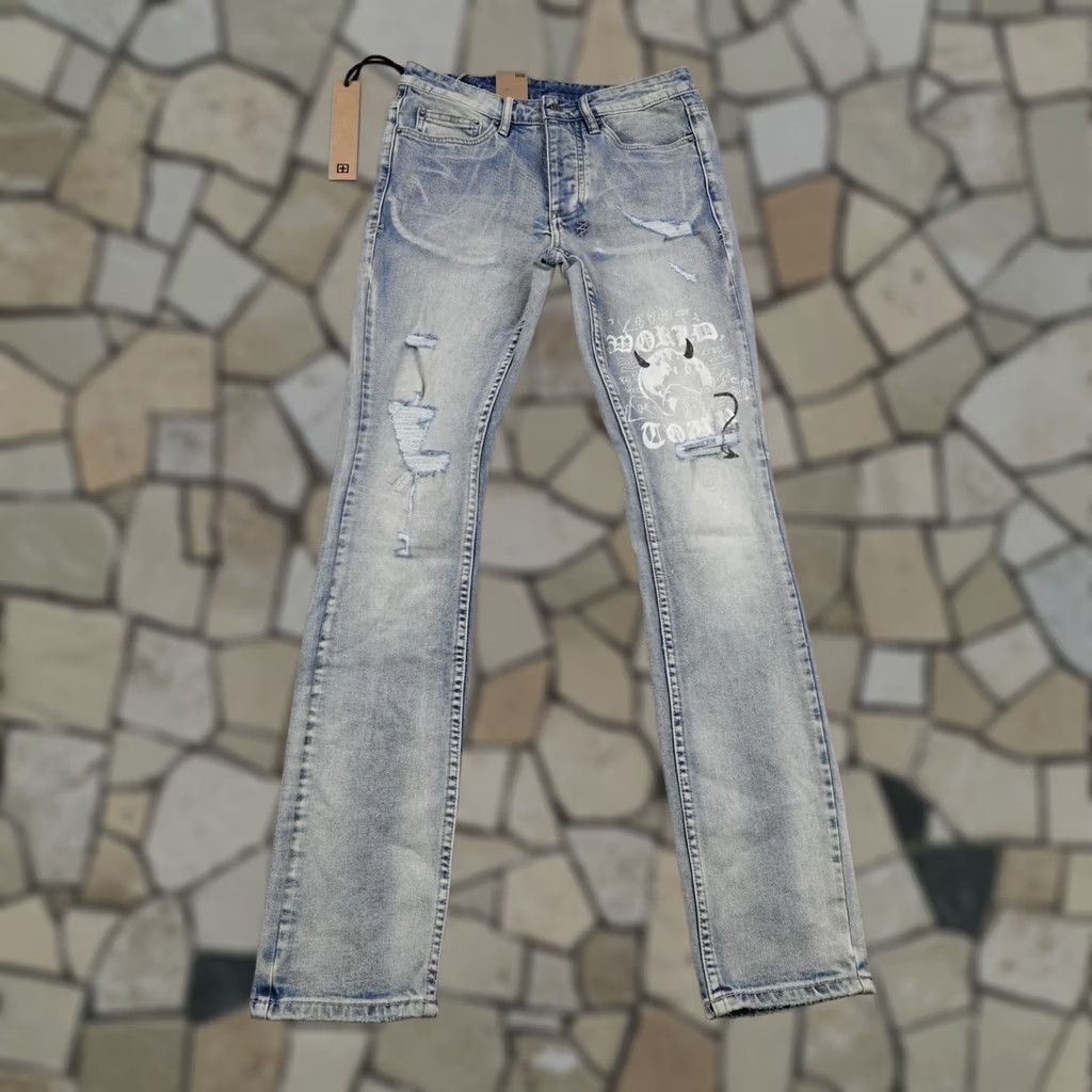 Designer × Ksubi Ksubi Jeans – Size 28 – Distressed Slim Fit Denim