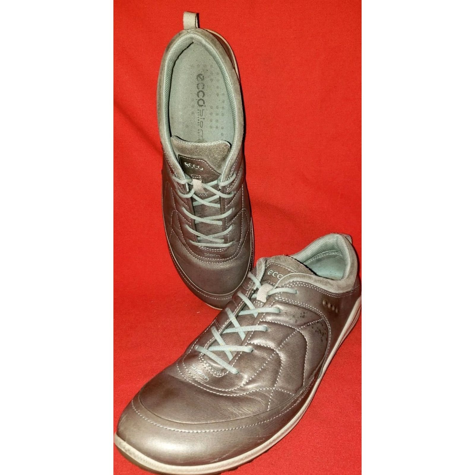 Ecco VINTAGE Ecco Biom Women's Sneaker Pewter 41EU 10.5M Yak Technology Shoes Size US 8 / IT 38 - 2 Thumbnail