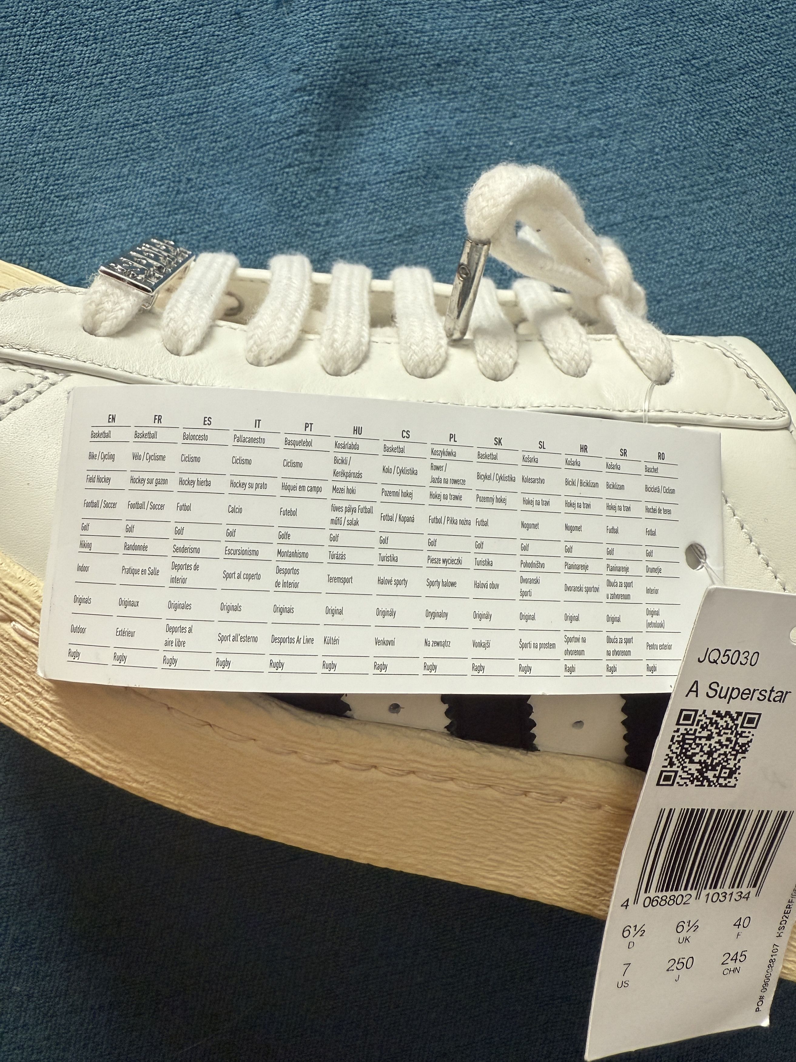 Adidas A-TYPE Superstar White Size 7 NWOB UNRELEASED F&F Size US 7 / EU 40 - 16 Thumbnail